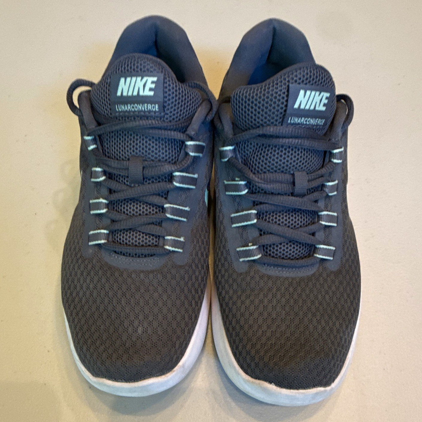 Nike Lunar Converge Fresh Mint Low Top Lace-Up Mesh Running Shoes 852469-004