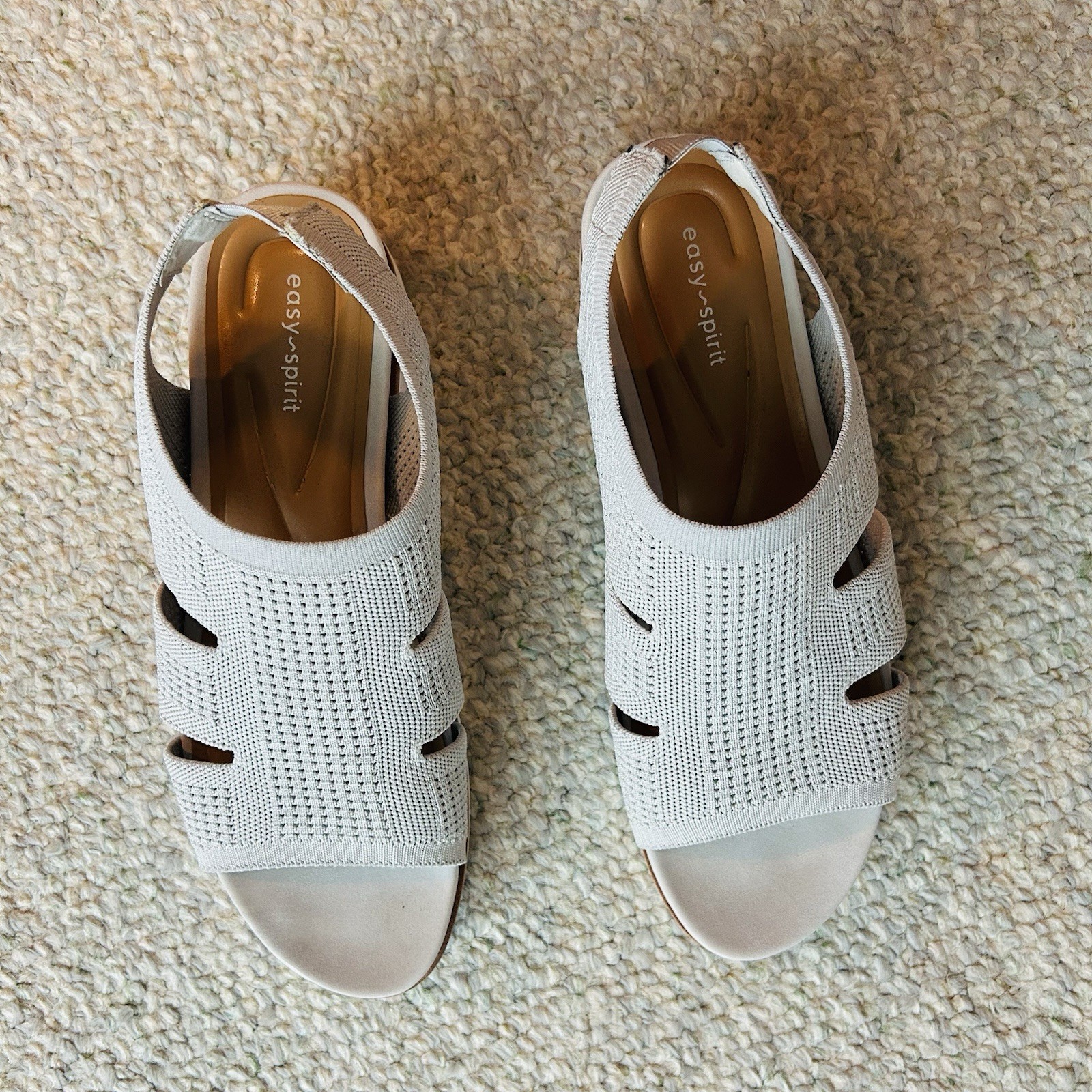 Easy Spirit Women’s Winslow Lightweight Knit Sandals Gray Size 9