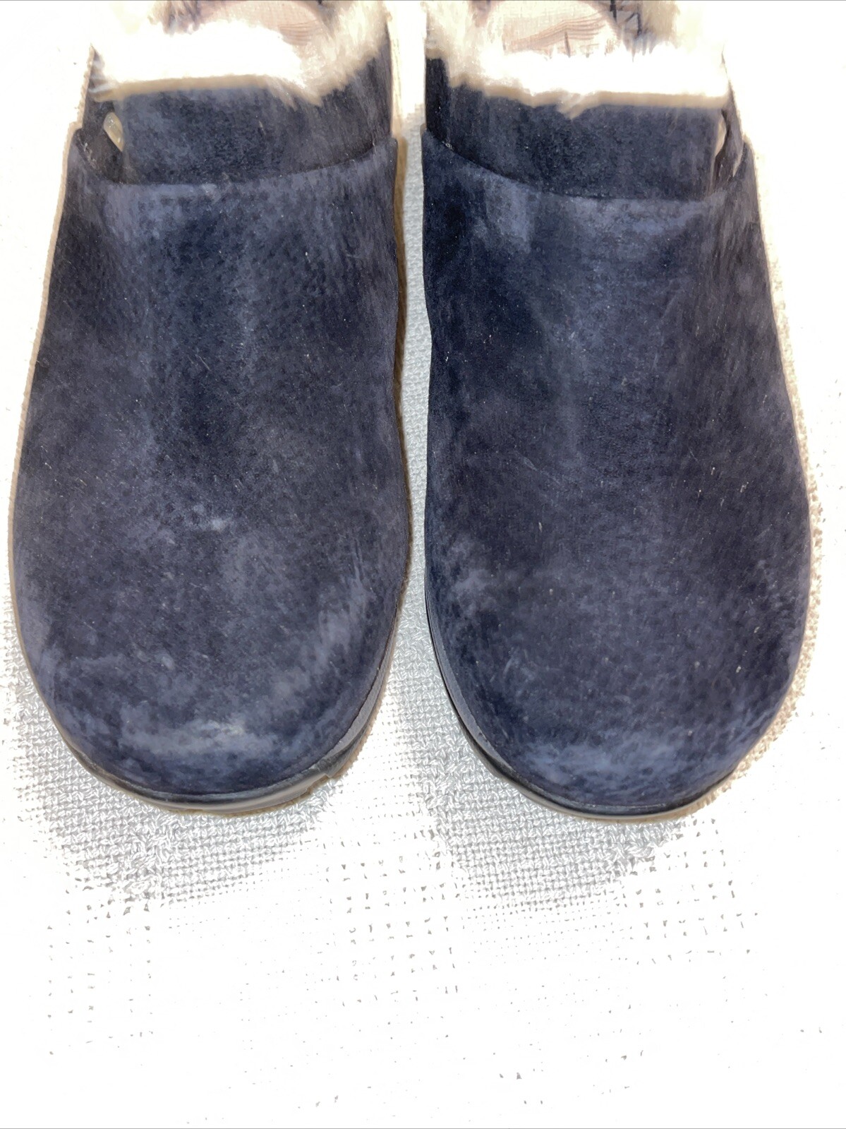 Dansko Womens Casual Mules Size 38 U.S. 7 M Black Suede Leather Workwear Clinic