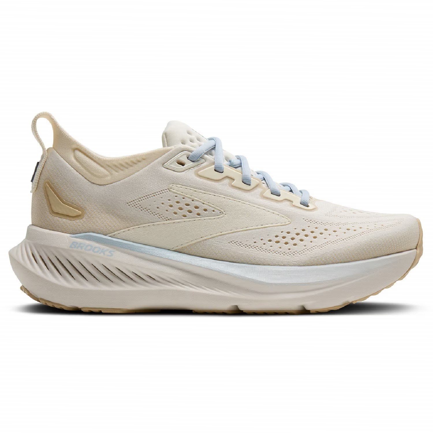 Brooks Women’s Glycerin 23 Running Shoes, White/Beige (NEW)