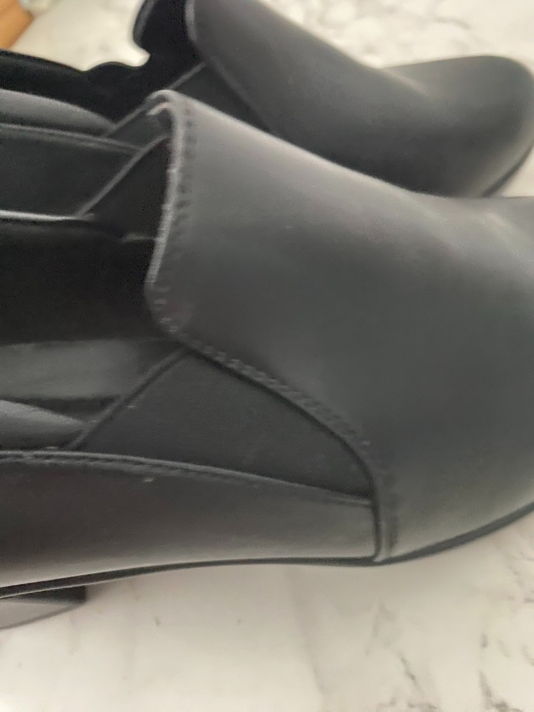 Dream Pairs Heels Sz 9W Black Mid Heel Classic Minimalist Business Casual