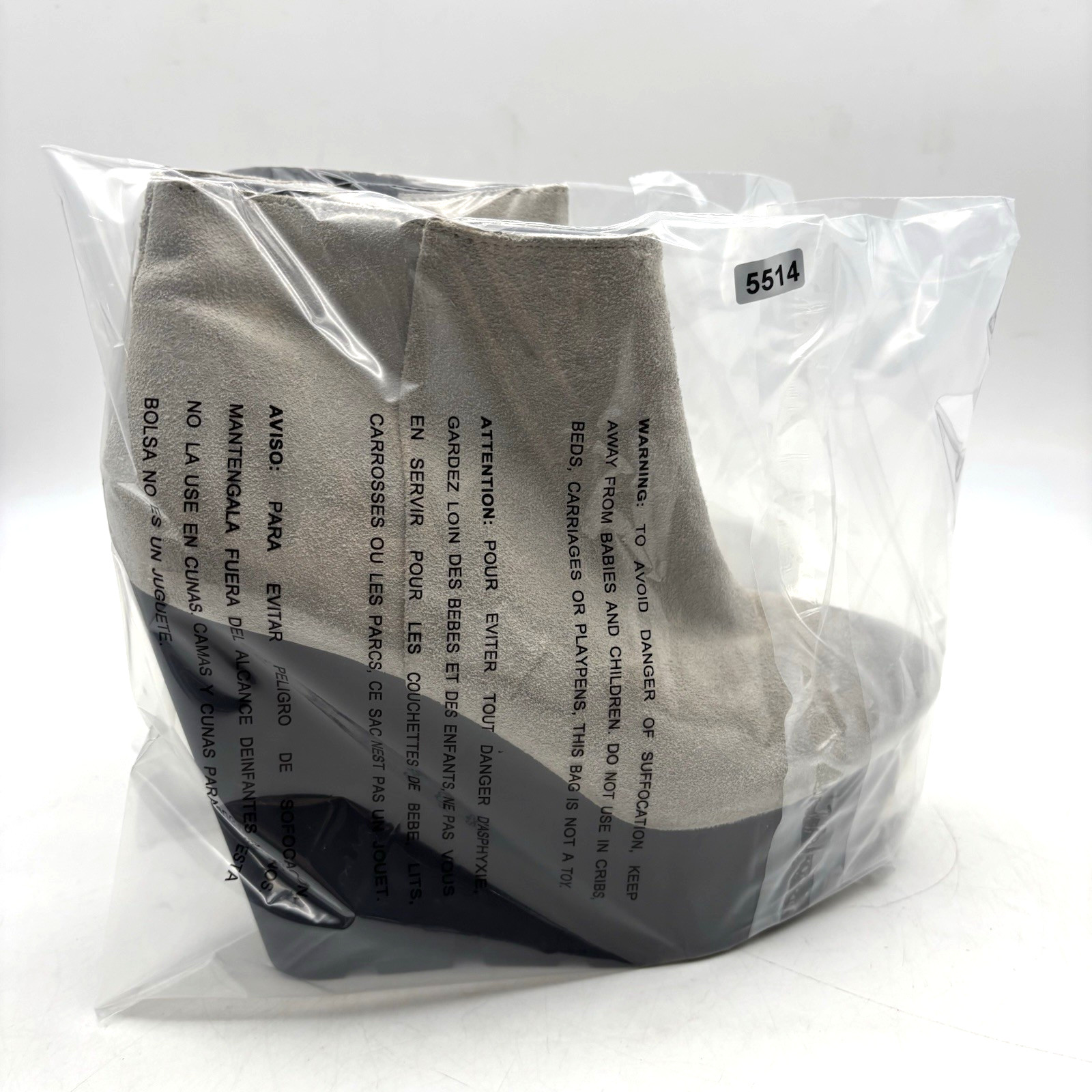 Vintage 00s Y2K Cheap Monday Monolith Gray Suede Leather Platform Wedge Boots 9
