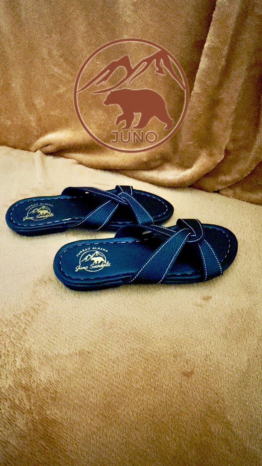 Women’s Sandals Slide Leather Handmade Stitched ( YAKOBI )