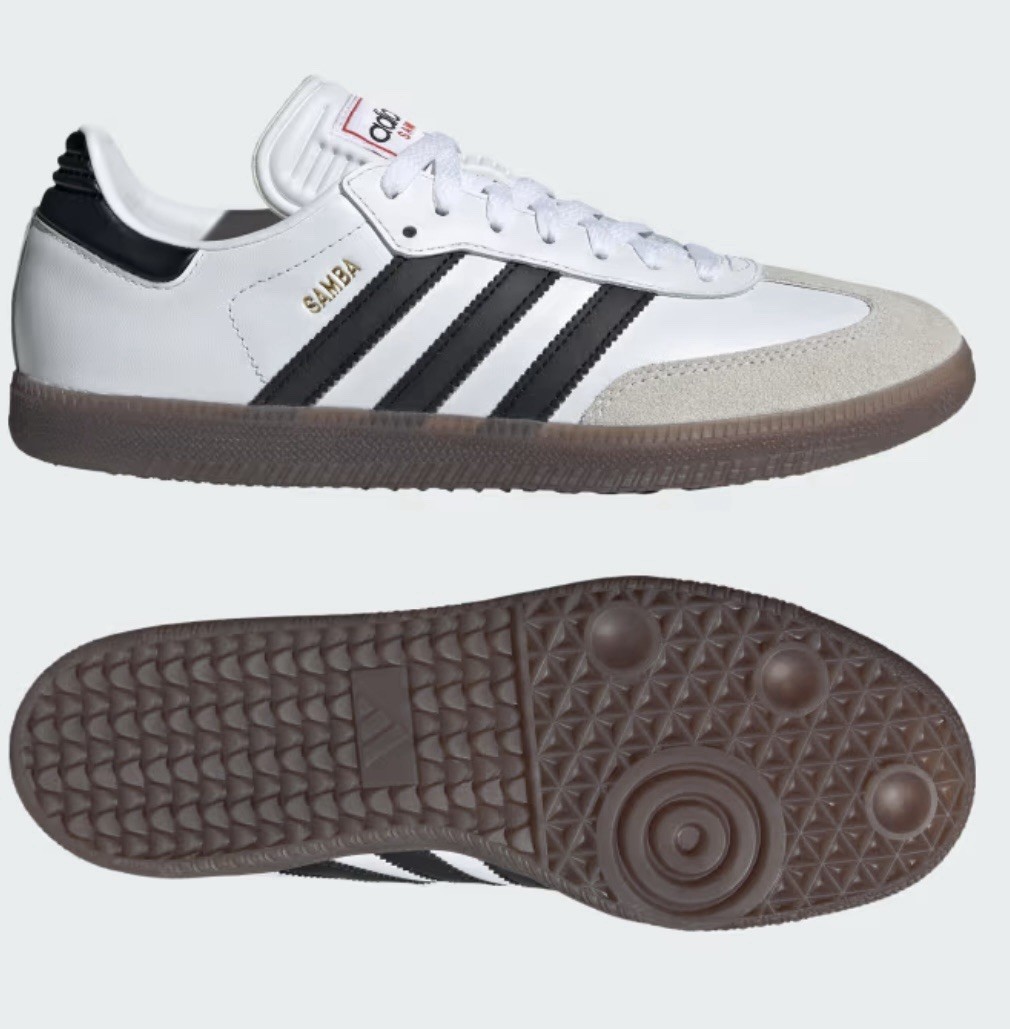 Size 13 adidas Men’s Samba Indoor Soccer White Black Gum Women’s Size 14 Shoes