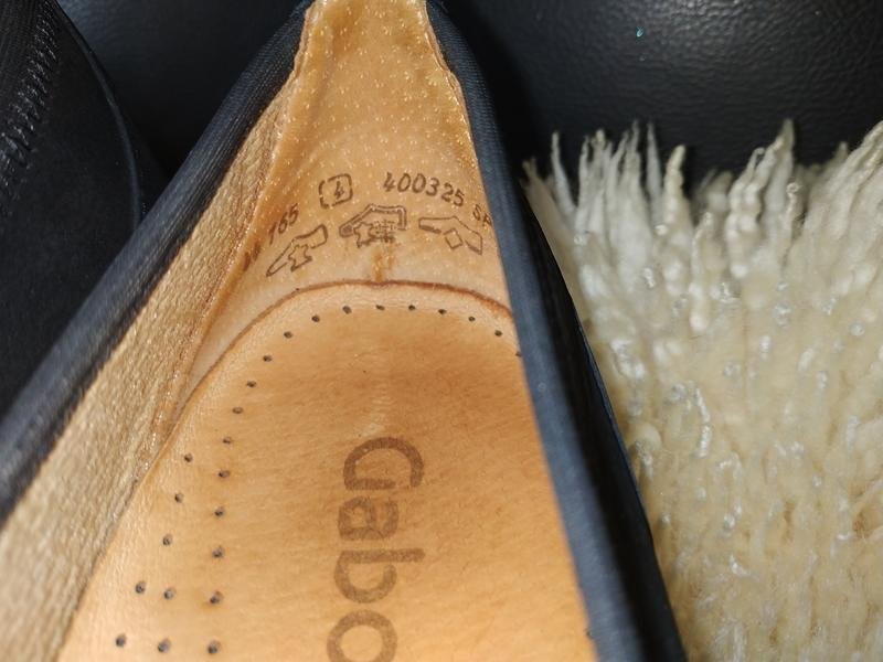 Women Gabor heels black nubuck 37 #7TEW