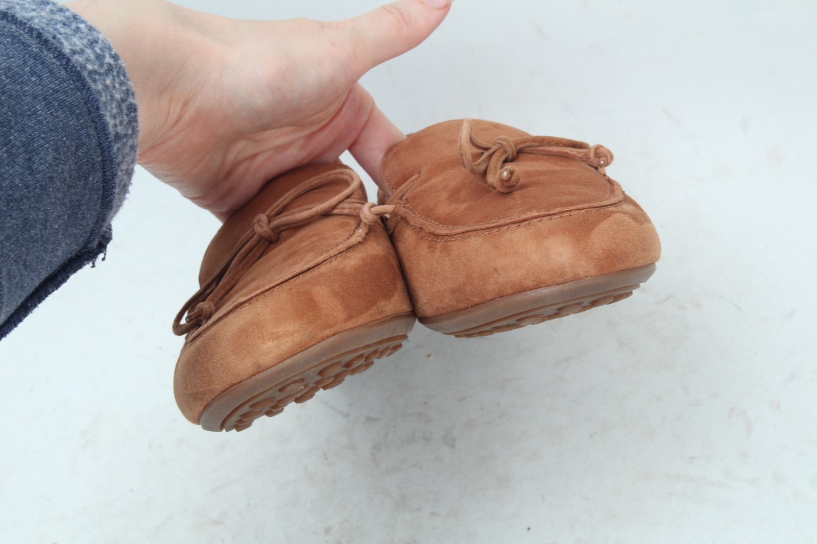 Amalfi by Rangonidublino loafer flats suede tan women’s cashmere suede sz 8 M