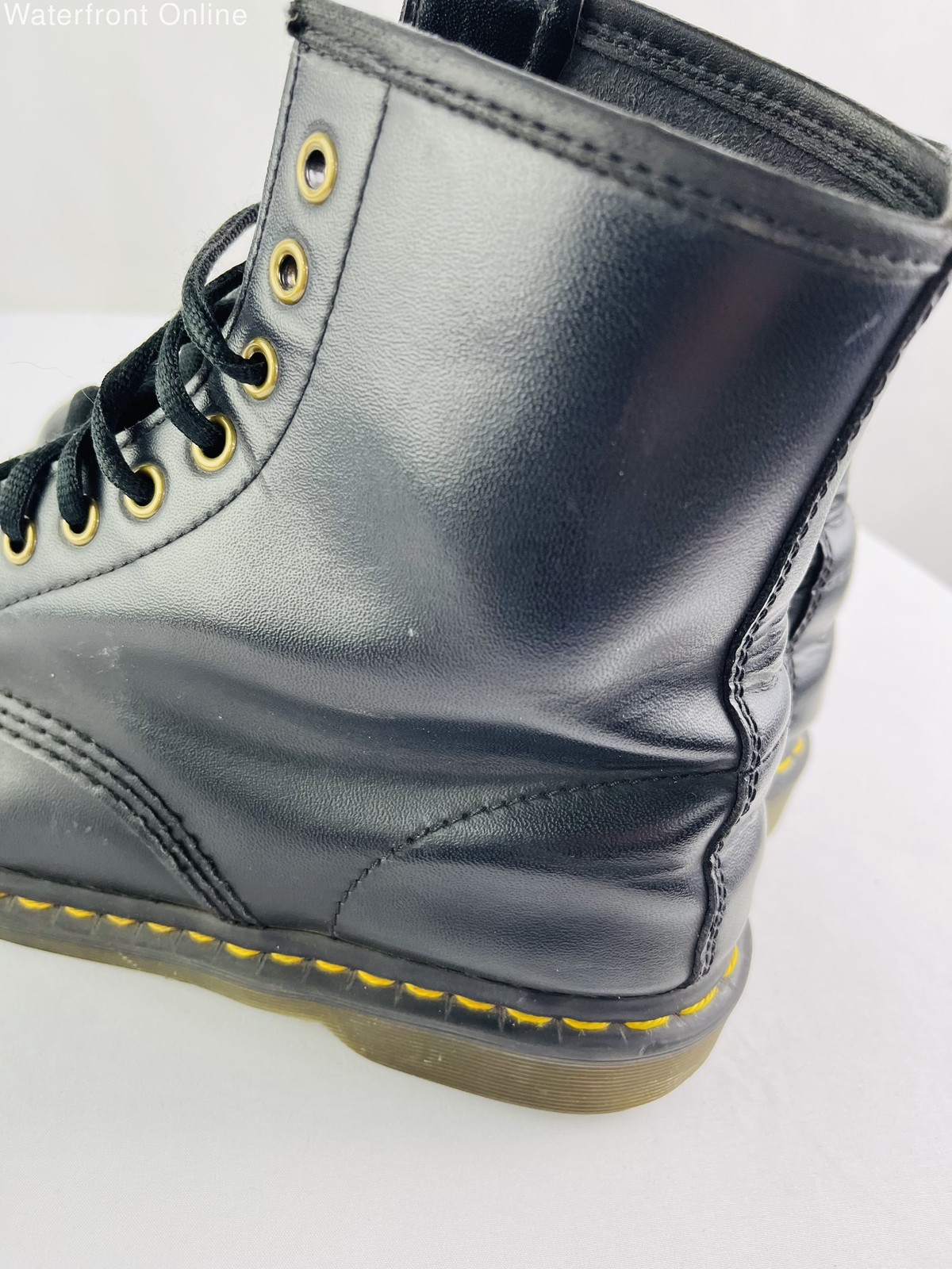 Dr. Martens 1460 Vegan Originals Black Smooth Leather Boots Size 7UK 9US Women