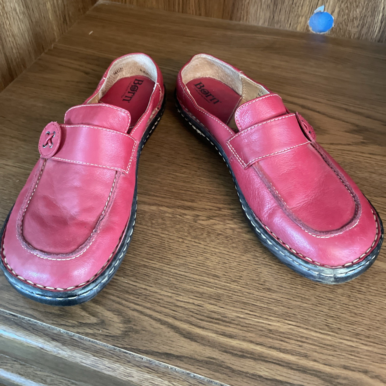 Born shoes, Casual Workwear Leather Mule, Slide Slip On, Women’s shoes size 8