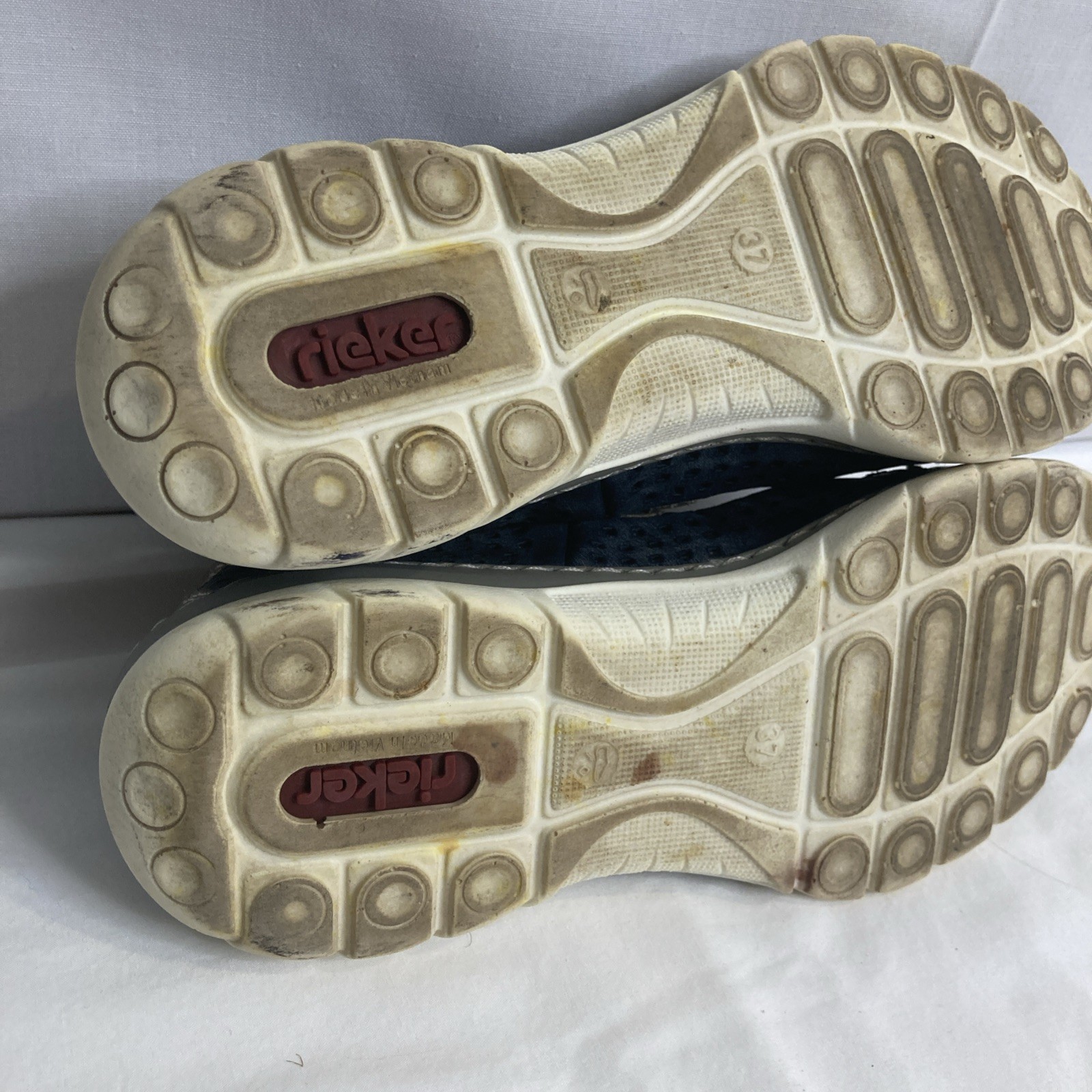Rieker Womens Nikita Mary Jane Shoe Memosoft 6.5 EU 37 Taupe Slate Sneaker