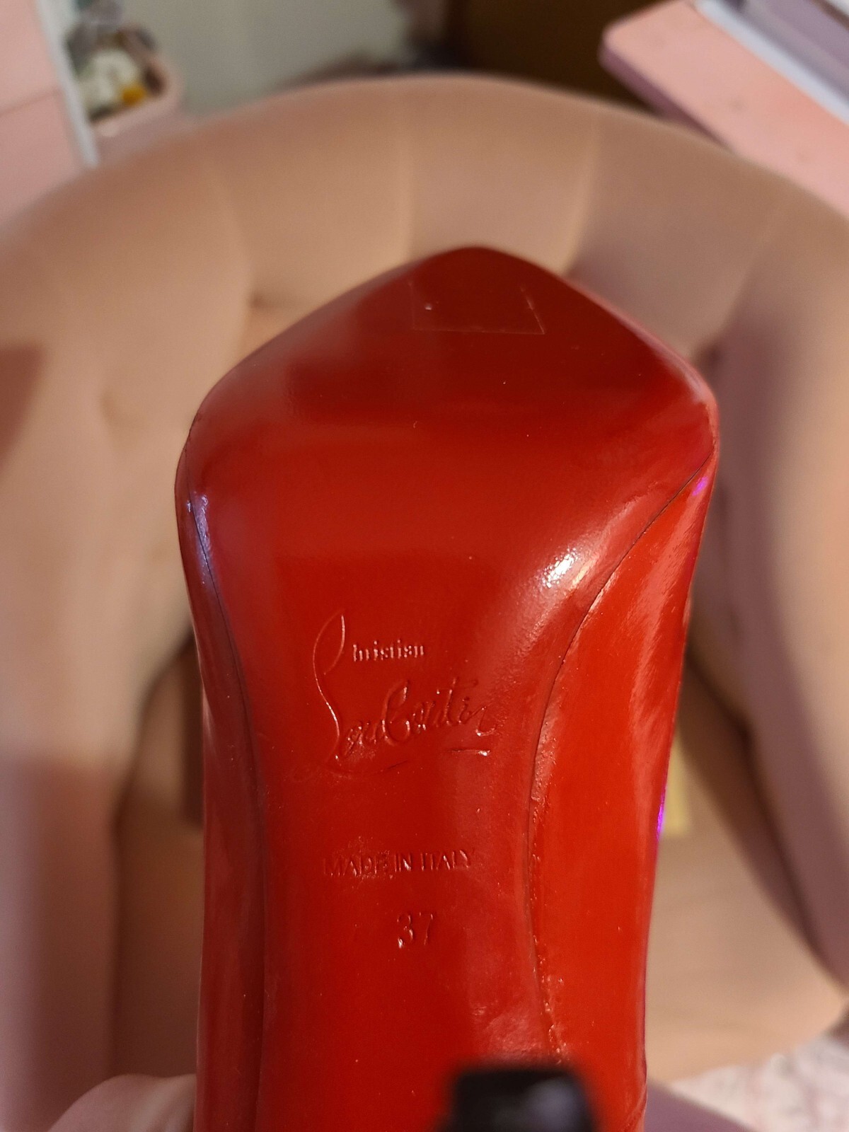Christian Louboutin Red So Kate 120 dyed red patent leather US size 6.5