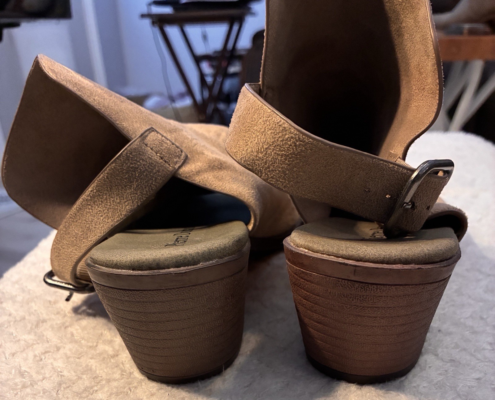 Pierre Dumas Open Toe Boots Size 7.5