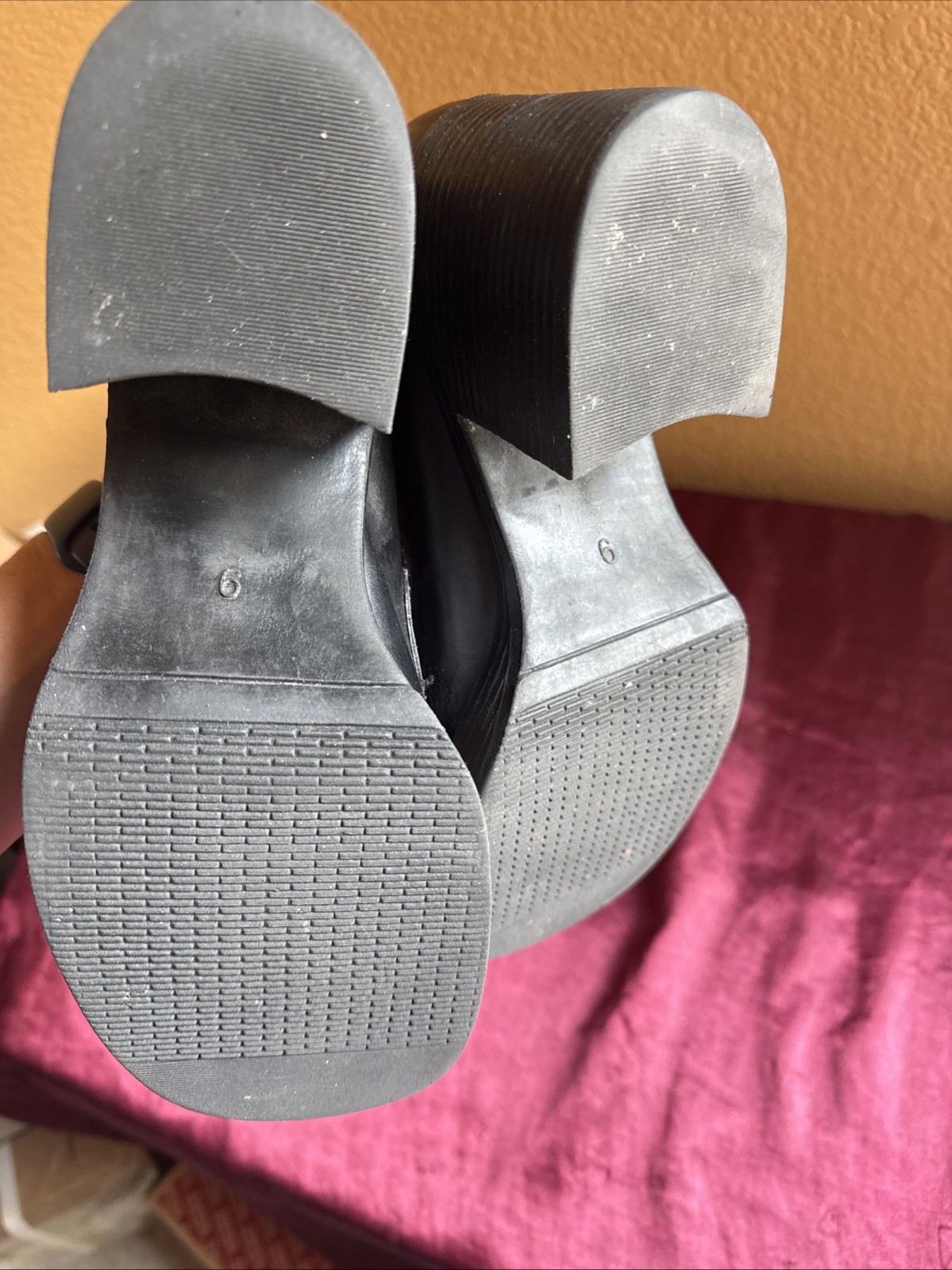 Mudd Chunky Y2K VTG Black Heel Loafer Preppy Platform Shoes 6