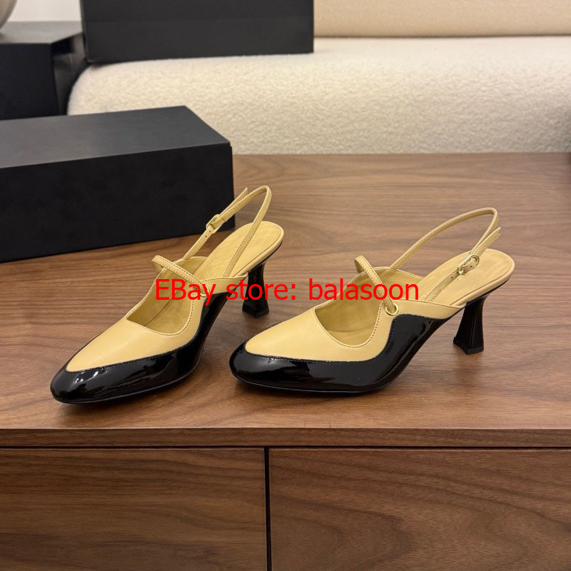 spring 2026 ladies’ high-heeled sandals pointed Baotou sandals