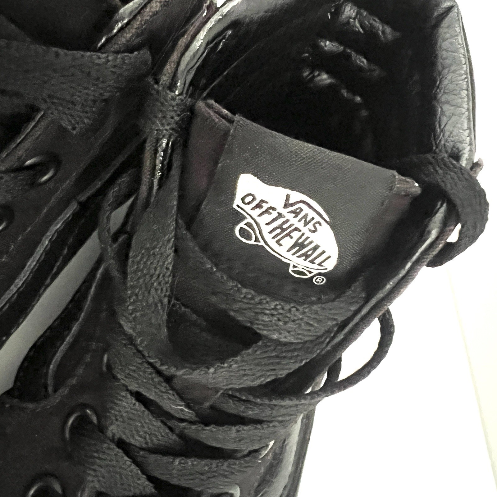 Vans Sneakers Off The Wall 721454 Sk8 Hi High Top Black Shoes Men 5 Women 6.5