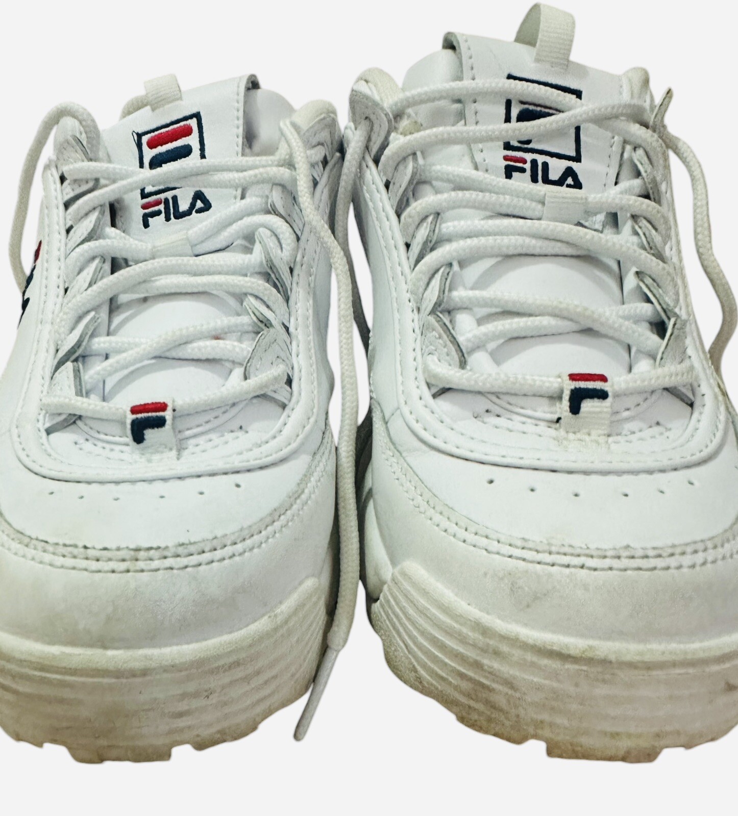 Fila 8 Disruptor 2 Chunky 5FM00002-125 White Casual Sneakers Women’s Size US 8.5