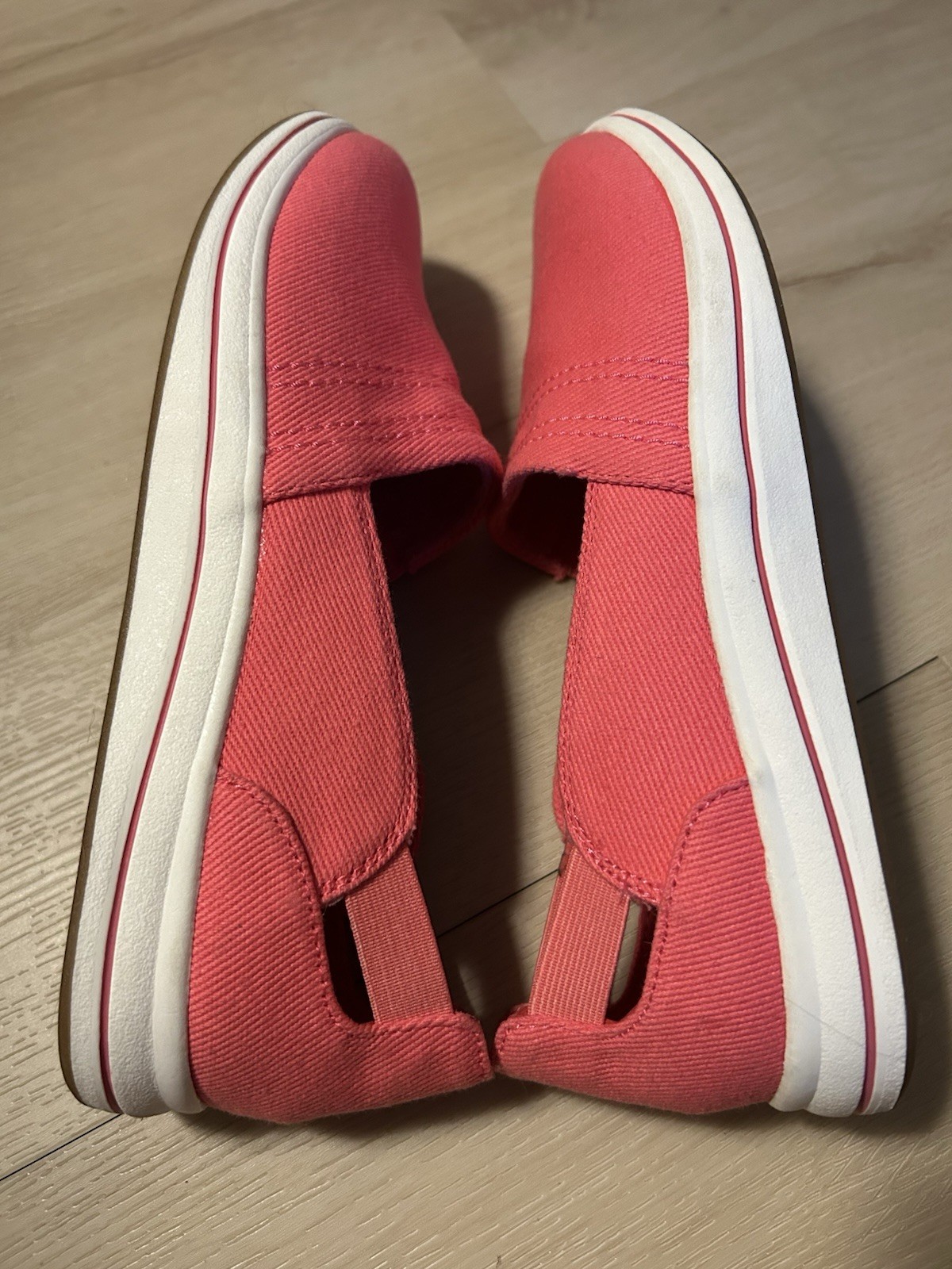 Clarks CloudSteppers Women’s Sz 6.5 Breeze Step Bright Coral Shoes Slip On