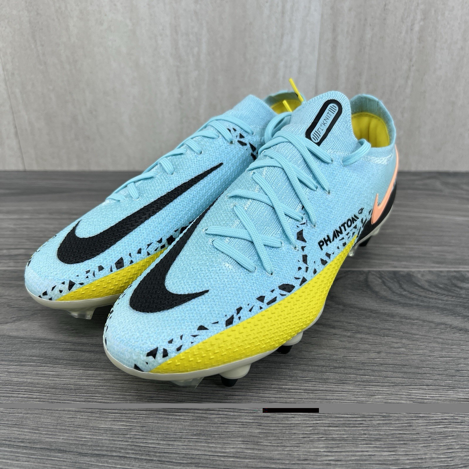 Nike Phantom GT2 Elite DF SG PRO 6.5 Mens 8 Womens Glacier Ice Black Soccer