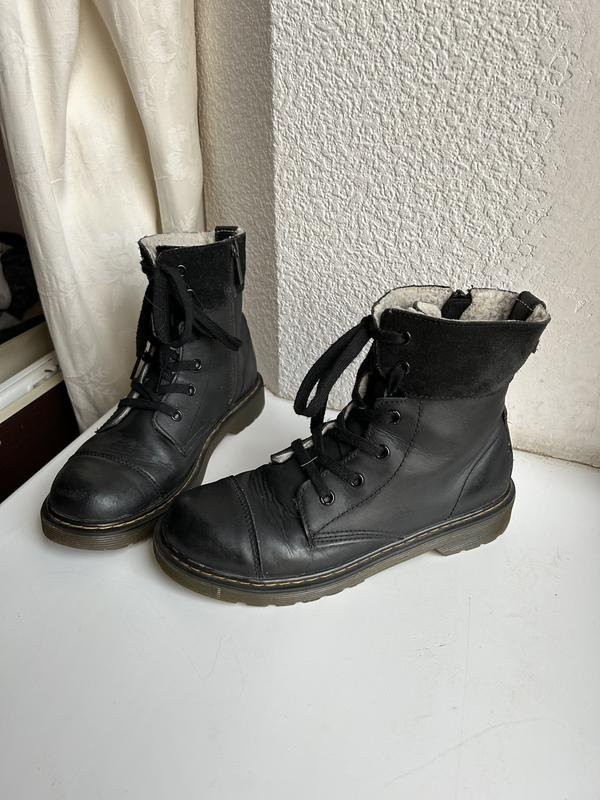Women Dr Martens boots black leather 38 #3KAV
