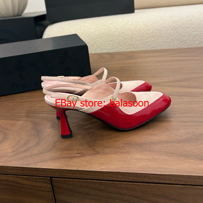 spring 2026 ladies’ high-heeled sandals pointed Baotou sandals