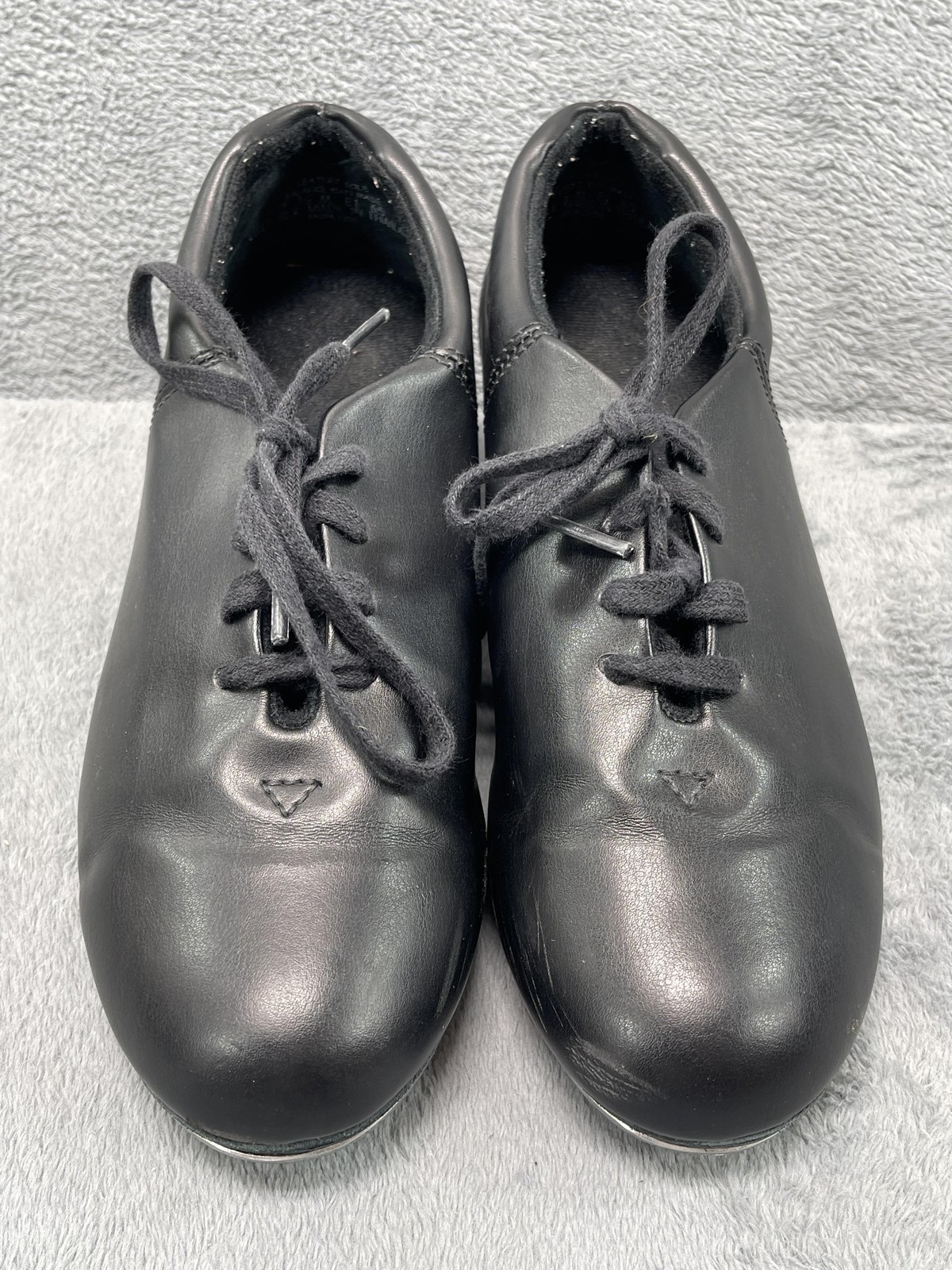 Capezio Shoes Womens Size 7.5 Black Tele Tone Tap Dance Shoe CG17 Lace Up