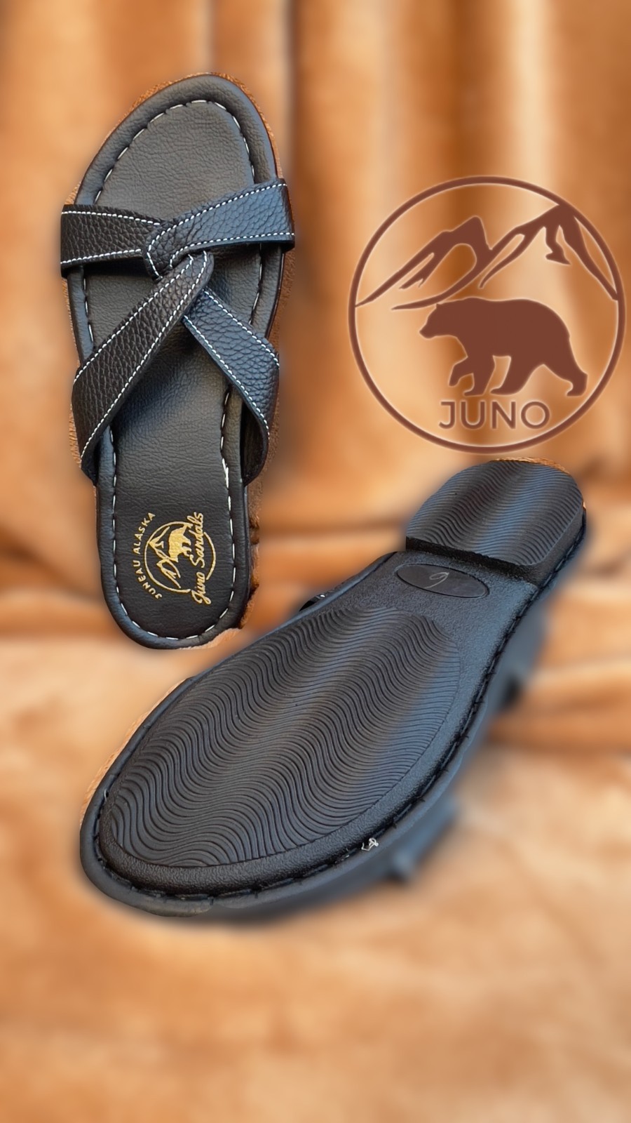 Women’s Sandals Slide Leather Handmade Stitched ( YAKOBI )