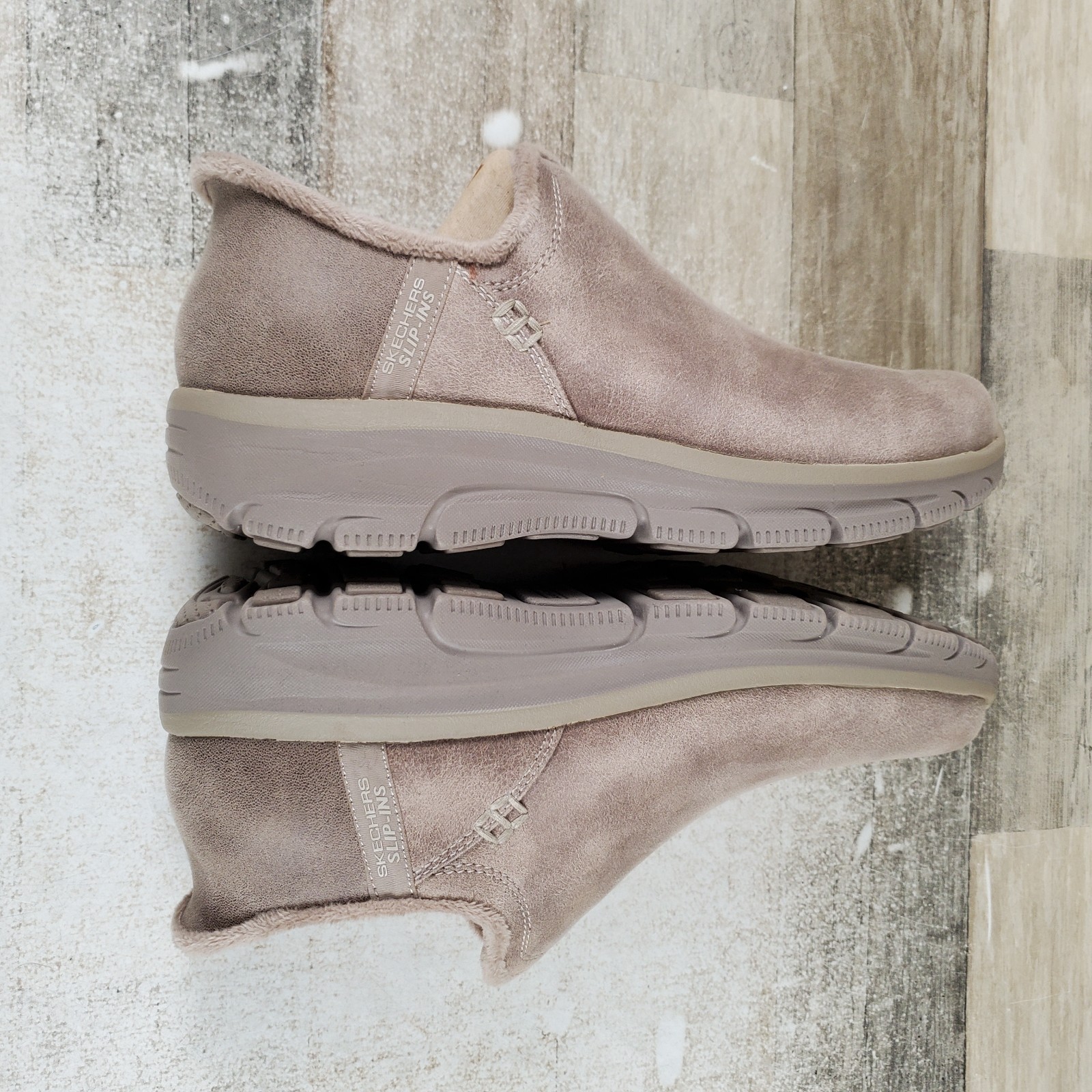 Skechers Slip-Ins Easy Going Modern Hour Womens Shoes Sz 8 Taupe Relaxed Fit