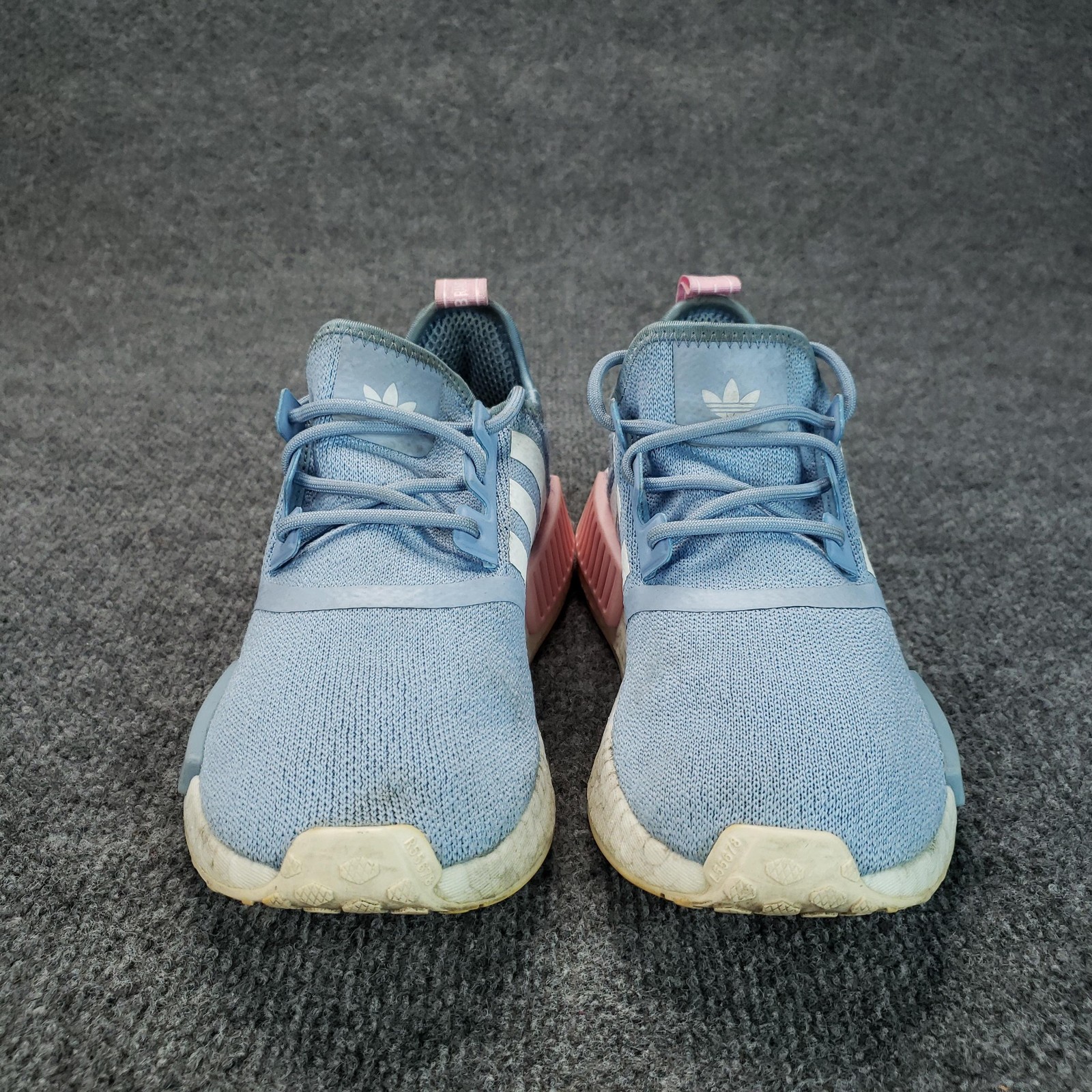 Adidas NMD R1 Shoes Womens Size 6.5 Blue Pink Sneakers Casual Athletic
