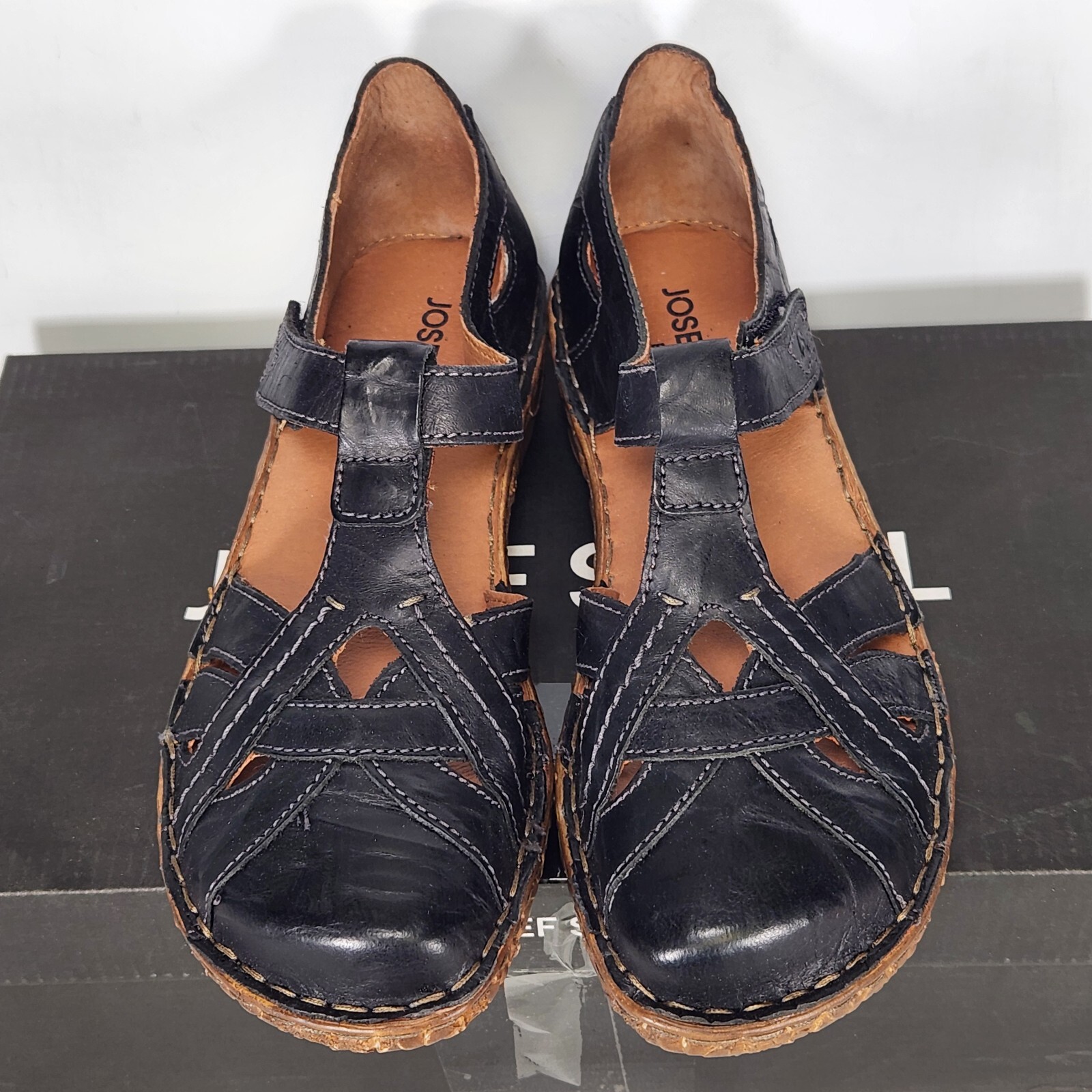 Size 6-6.5 (EU 37) – Josef Seibel Rosalie 29 – Black Full Grain Leather