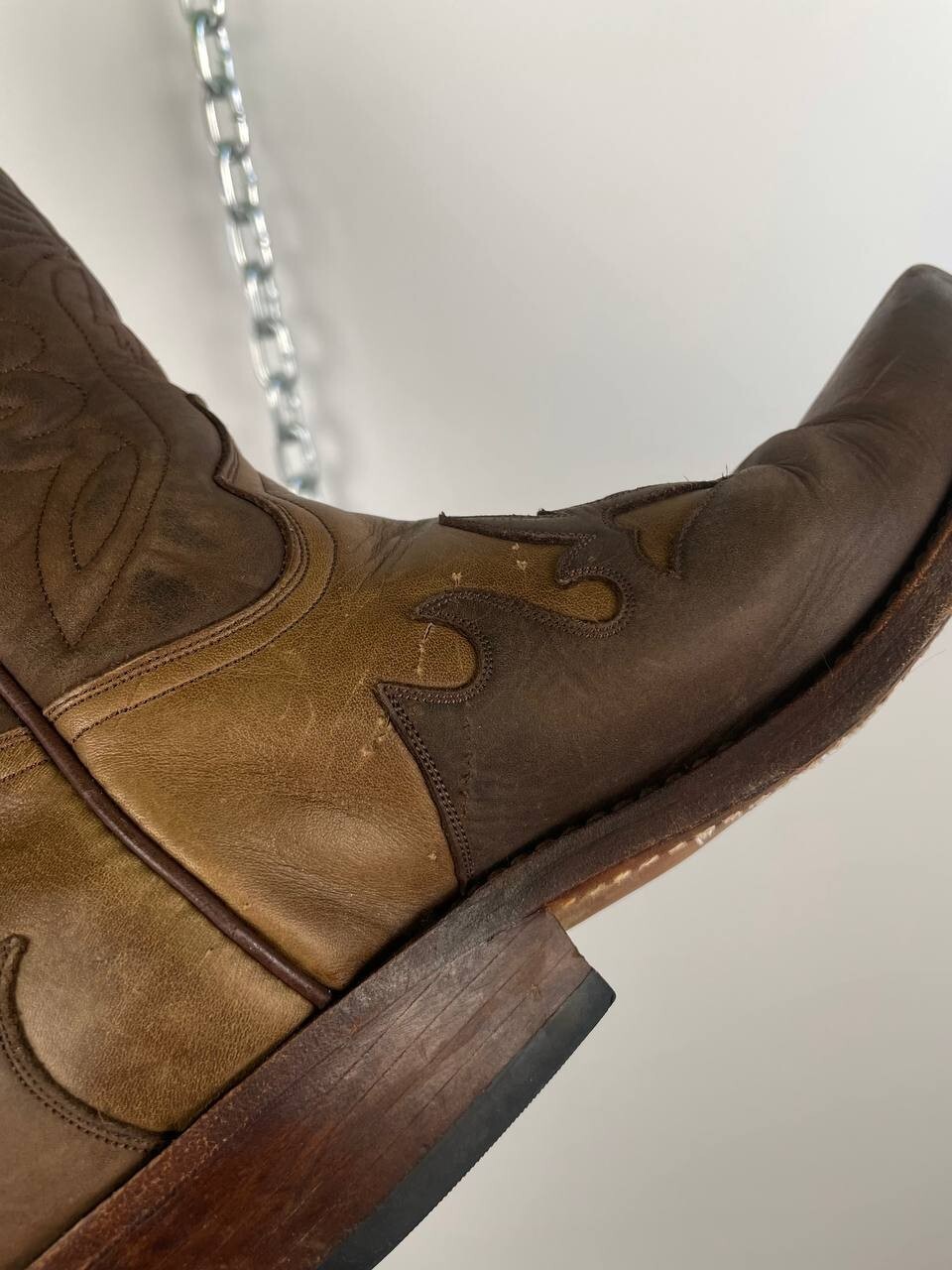 Tony Mora Women’s Cowgirl Boots 38 EU Brown Leather Western Made in Spain