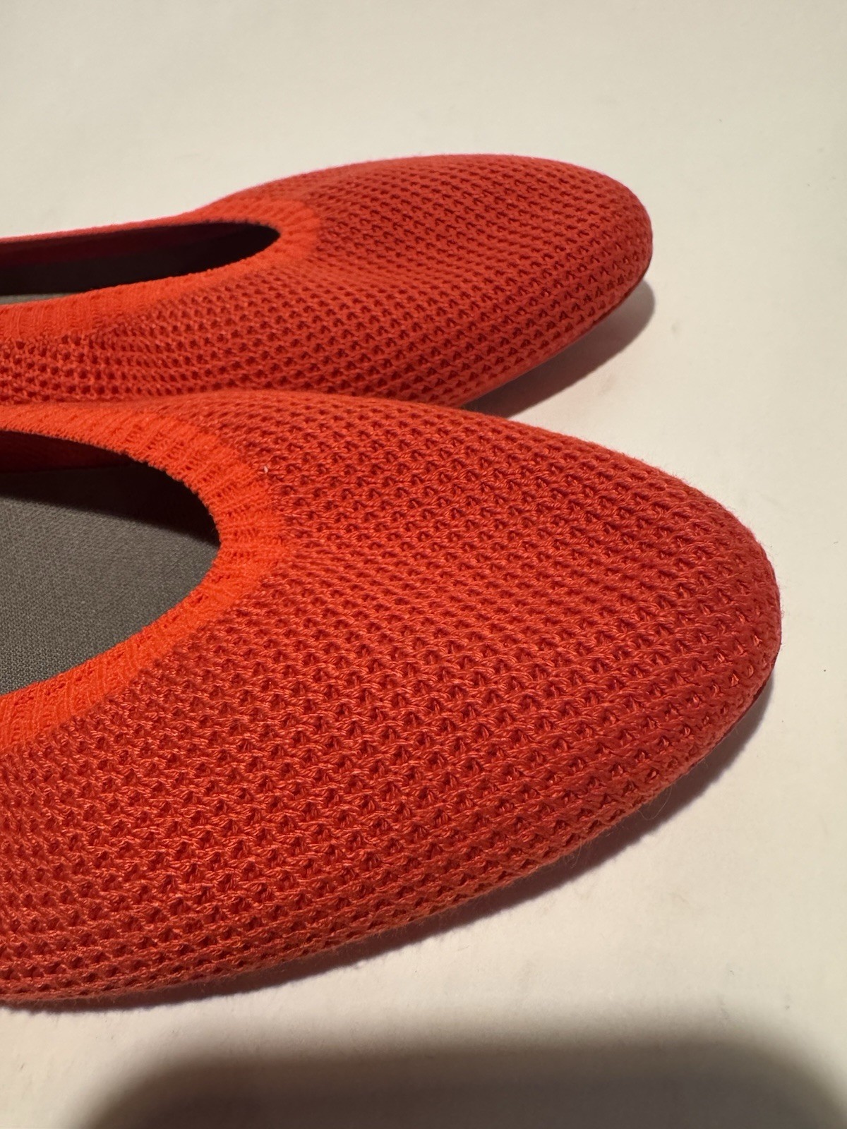 Allbirds Tree Breezers Red Knit Slip On Washable Ballet Flats Size 8.5