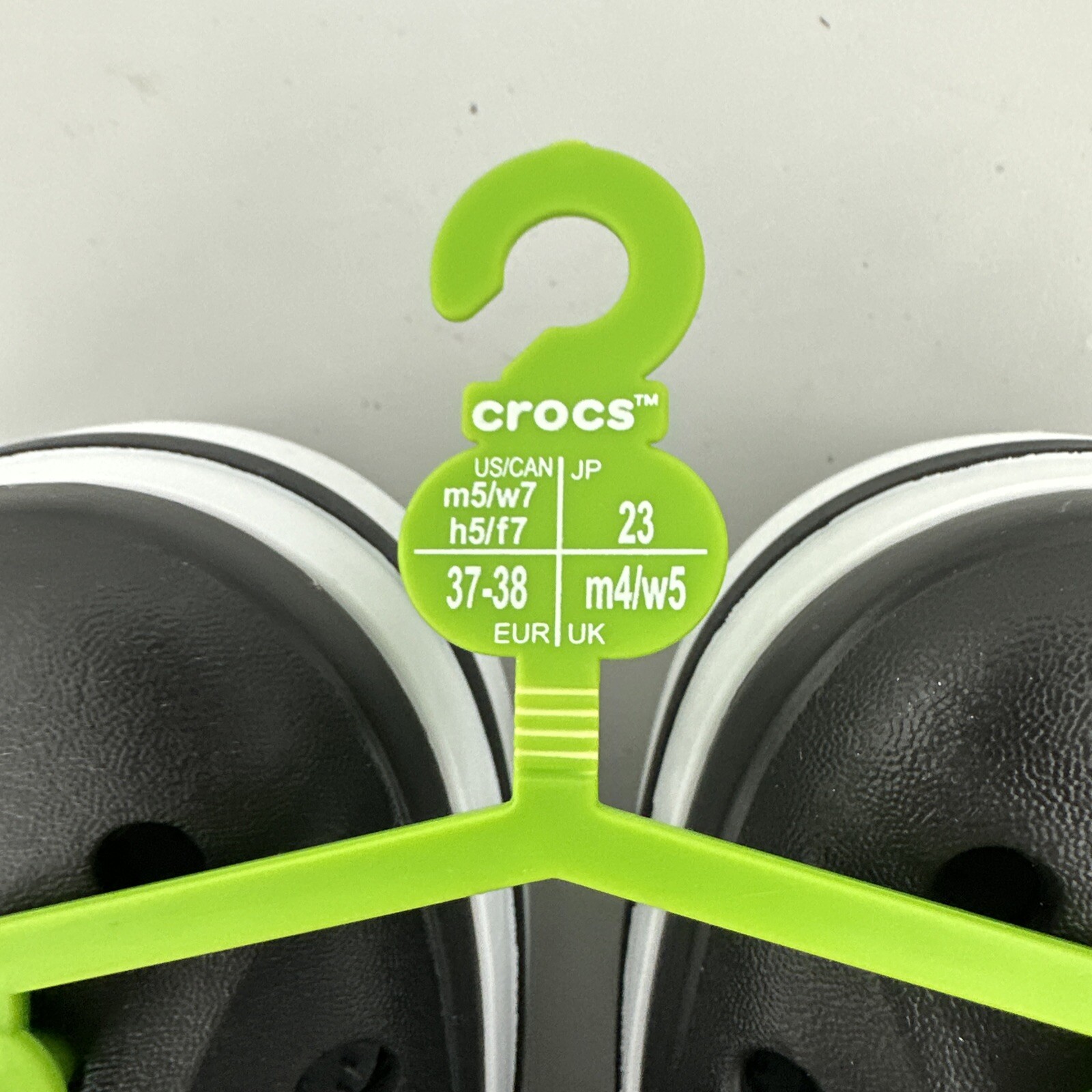 Crocs Bayaband Clog Unisex Women’s US Size 7 Black & White 205089-066 NWT