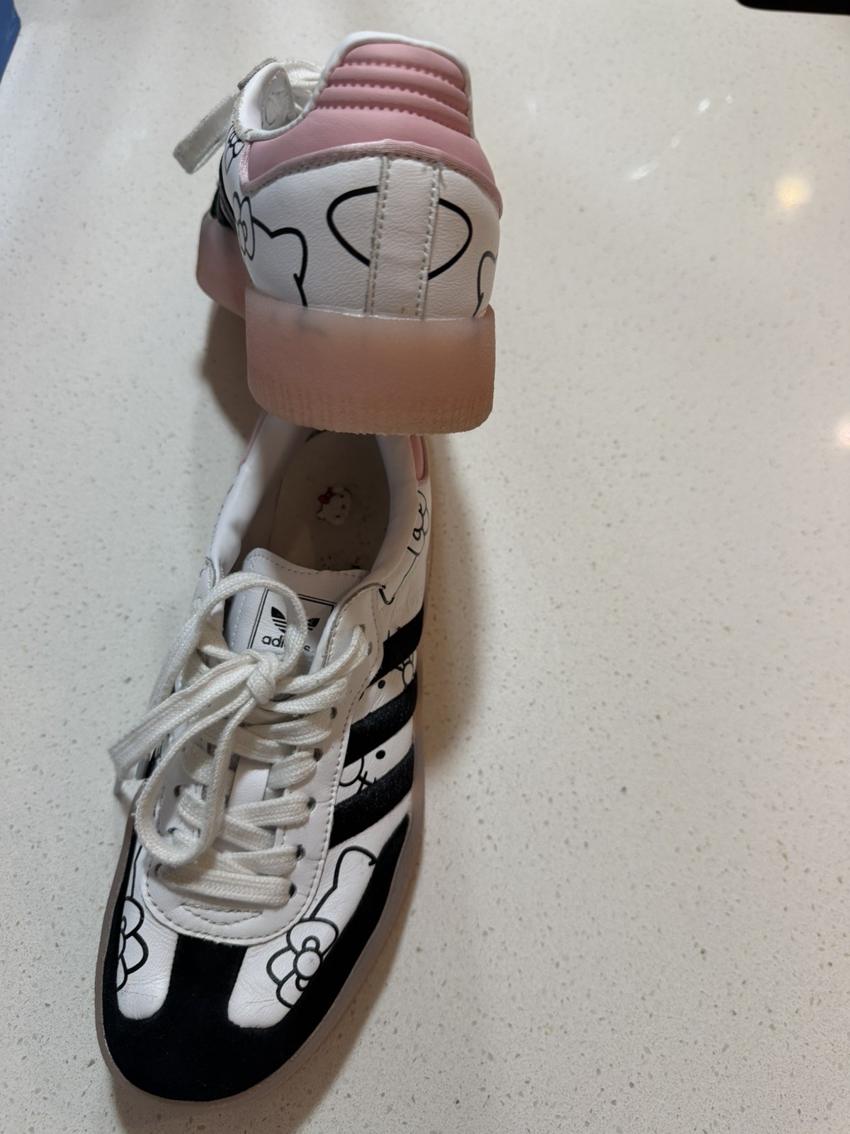 Hello Kitty x adidas Sambae White Black Clear Pink W