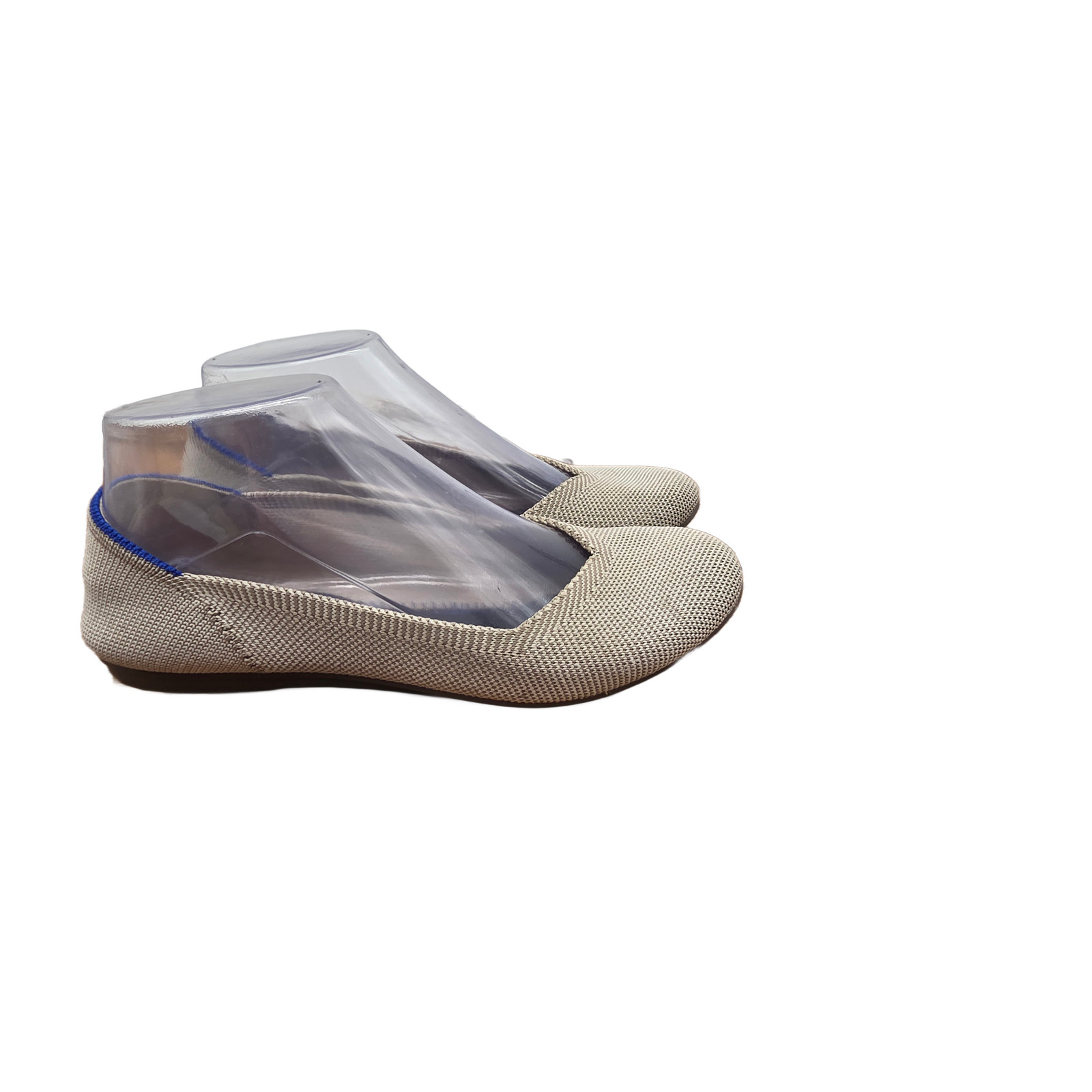 Rothy’s The Flat Women’s Size 6 Beige Knit Slip On Ballet Flats Eco-Friendly
