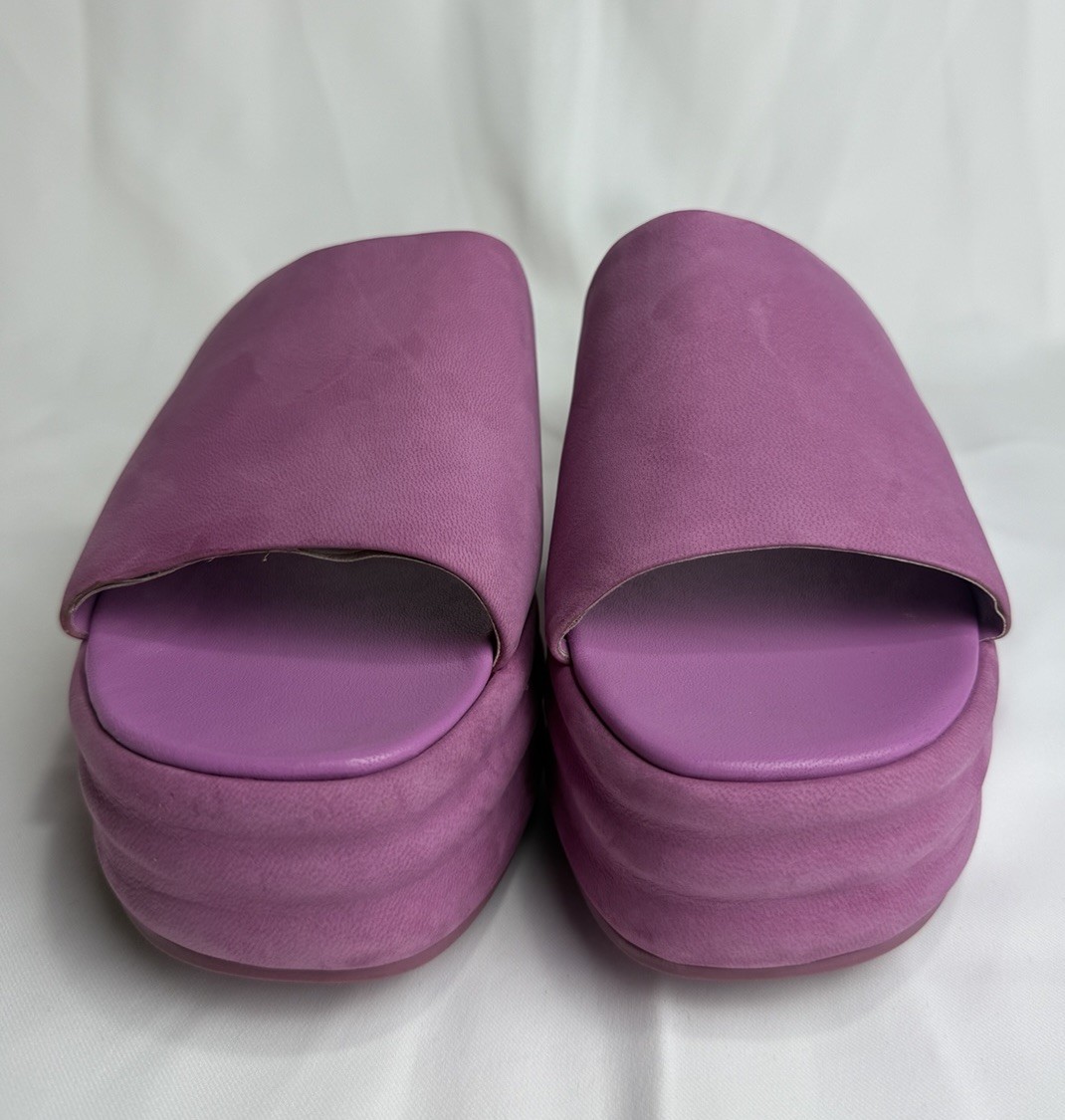 Free People Women’s Harbor Flatform Sandals Fuschia Flirt Size US 9 EU 40