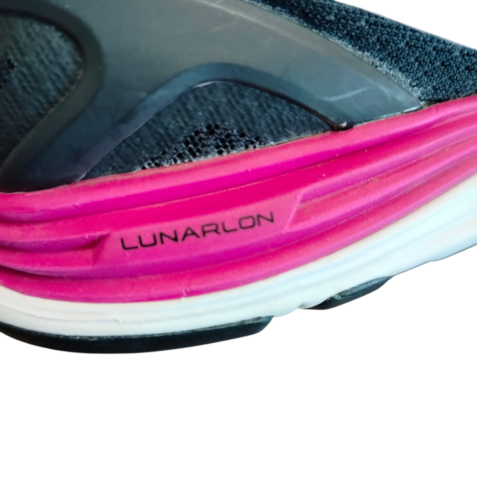 Nike Shoes Womens Size 6.5 Gray Pink LunarGlide 5 Running Lunarlon 524978-006