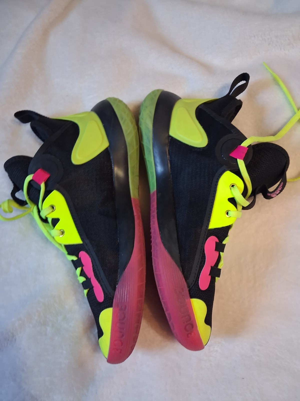 Adidas Neon Yellow&Pink ☆BOUNCE☆ Womens Running/Gym Shoes Size 6