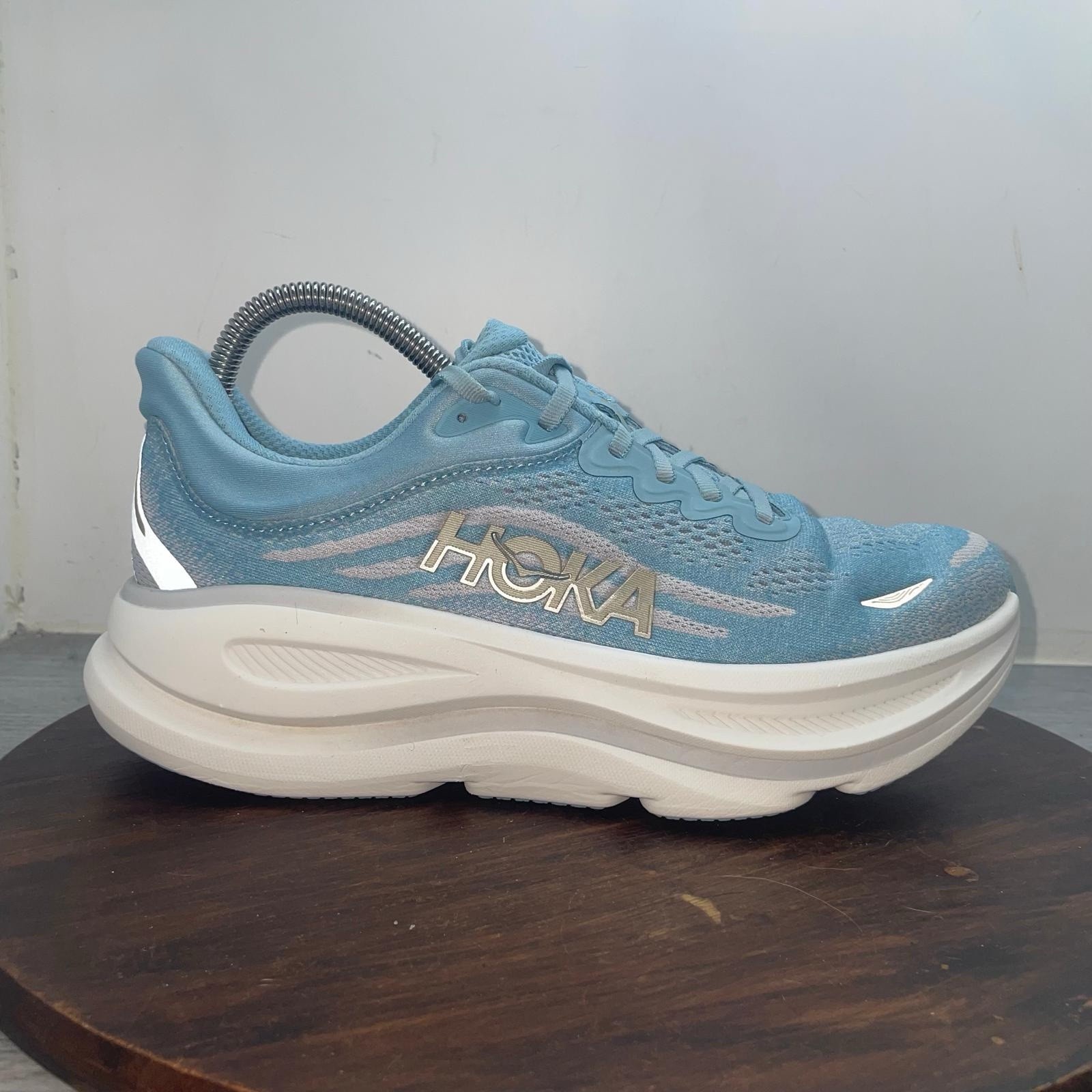Hoka One One Bondi 9 Women’s US Size 8.5B Raindrop/Ash Grey 1162012 RRPS