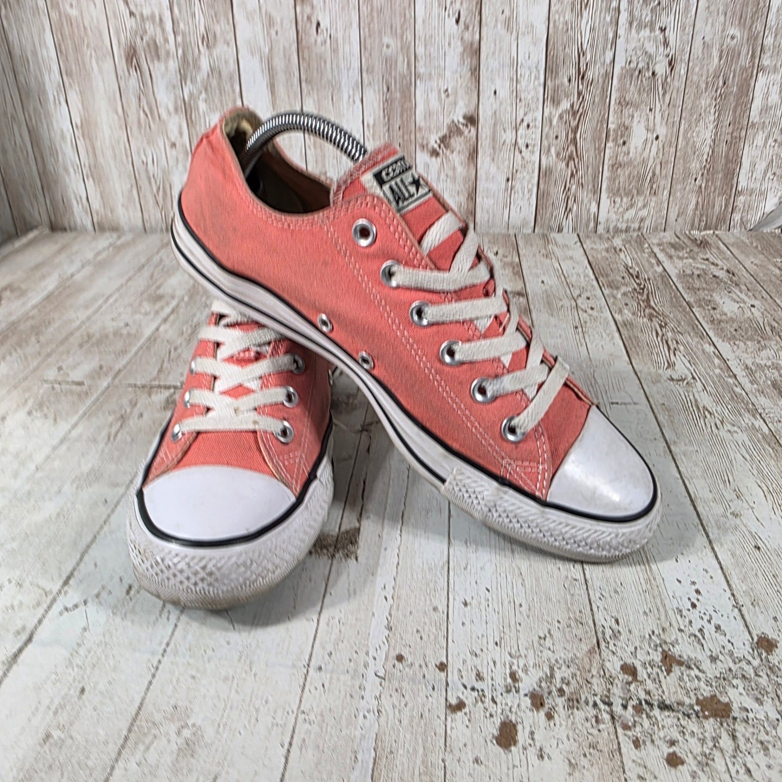 Converse Chuck Taylor All Star Low Top Salmon Pink Coral Sneakers 142378F Mens 8