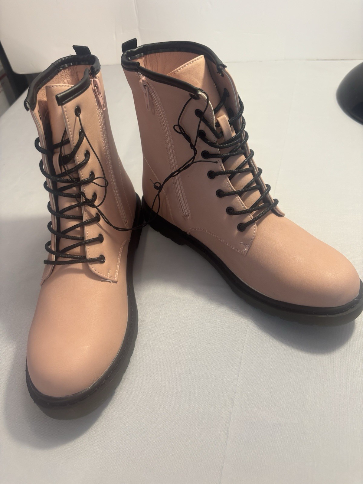 Olivia & Kate Fern Size 10 Pink Combat Boots New