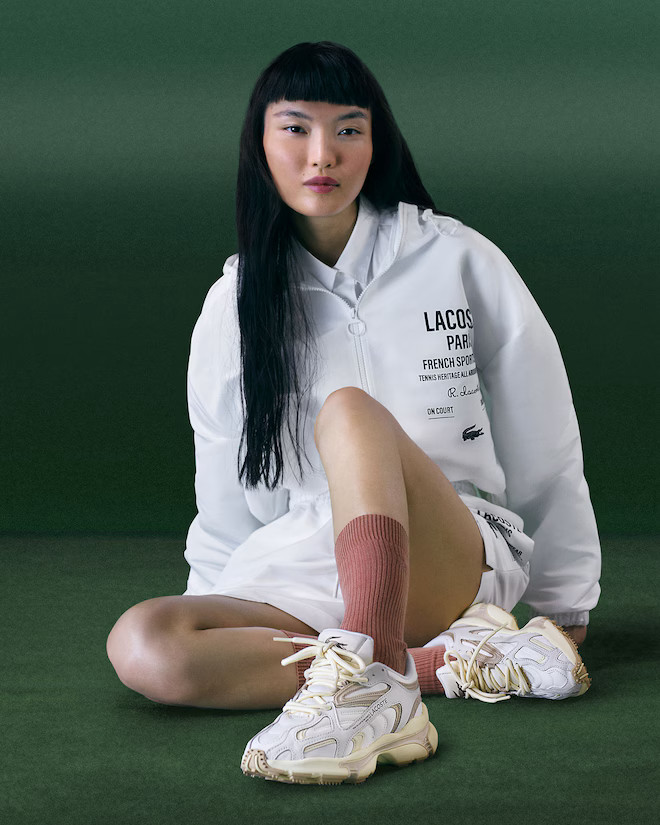 Lacoste L003 2K24 Women’s 2025 Sneakers Off White / Light Brown. Size 7 US