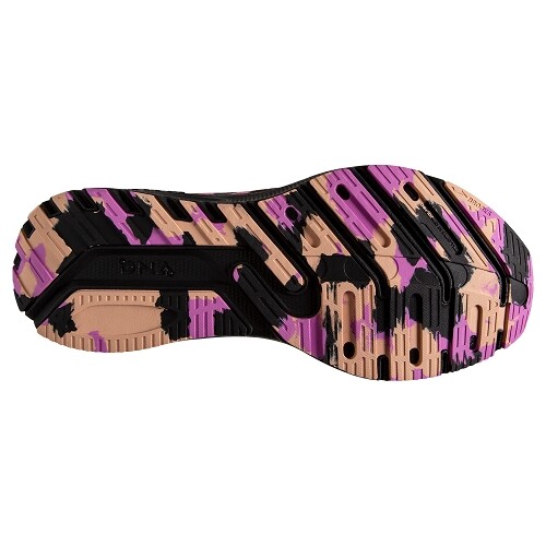 Brooks Launch GTS 10 Pink Black Leopard Women Road Running Shoes 1203991B010
