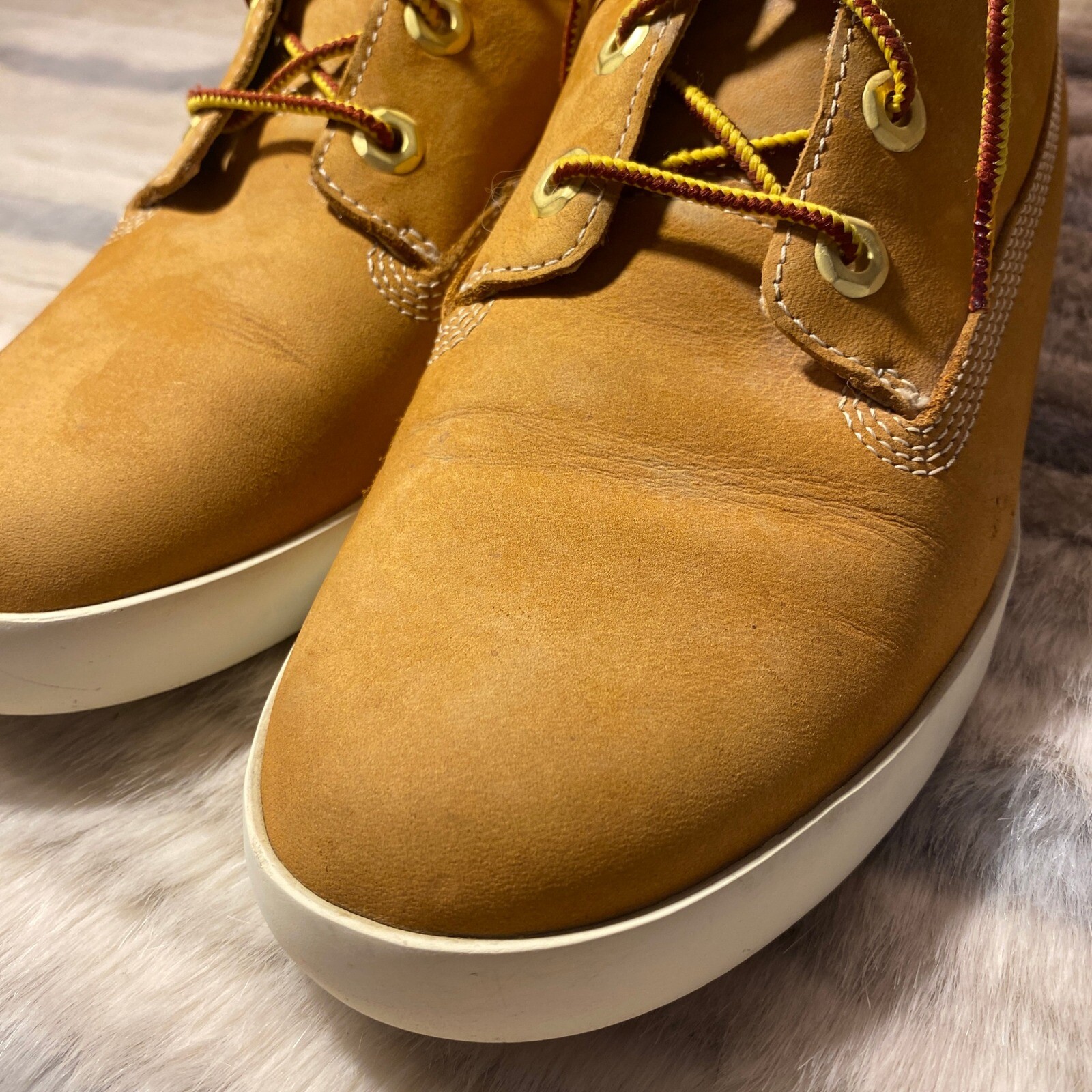 Timberland Earthkeepers Glastonbury Fleece Lace-Up Boots, size 9 VGUC