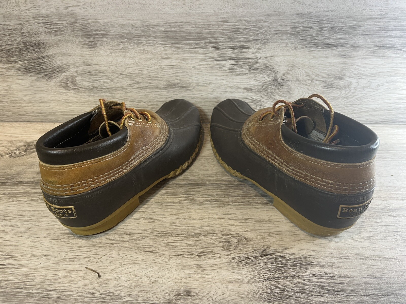 L.L. Bean Maine Hunting Shoe Gumshoe Duck Low Boots Size 8 Women’s Made in USA