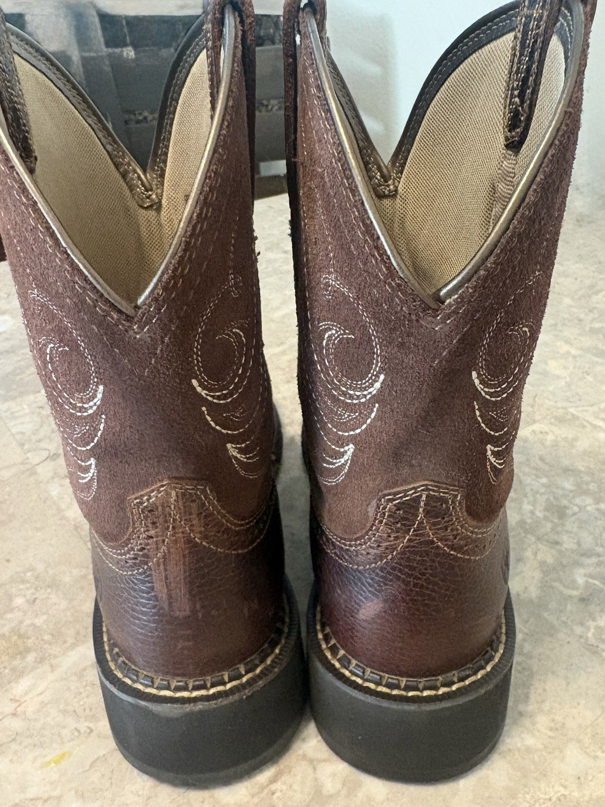 Ariat Fatbaby Women’s Leather Boots Brown