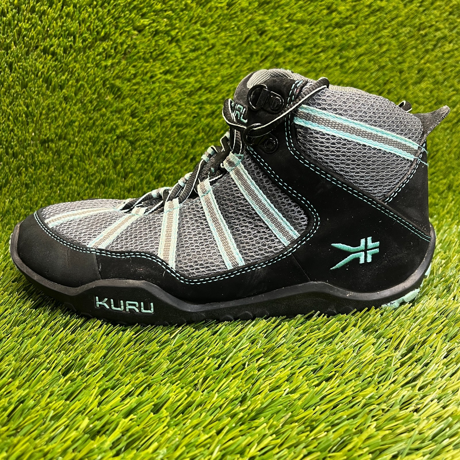 Kuru Chicane Mid Womens Size 8.5 Black Gray Classic Outdoor Lace Up Hiking Boots