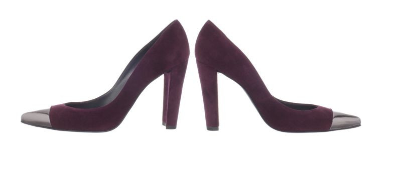 NIB Stuart Weitzman Tipnaughty pump 7 7.5 8 Bordeaux suede metallic CAP-TOE