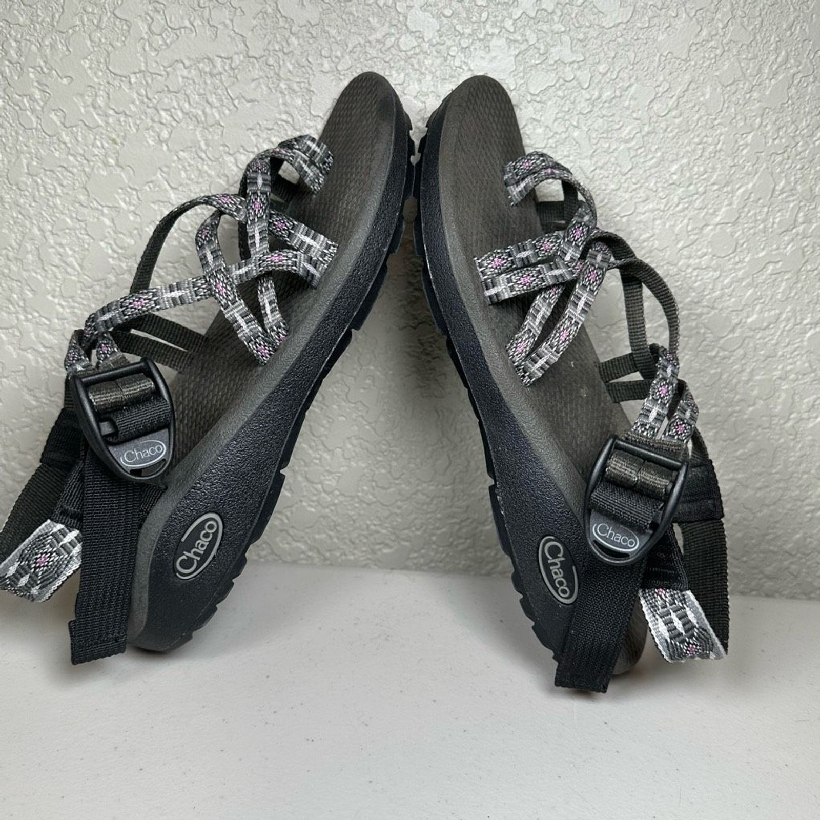 Chaco Womens 6 Z Cloud X2 Sport Sandals Black Adjustable Low Heel Wedge Buckle