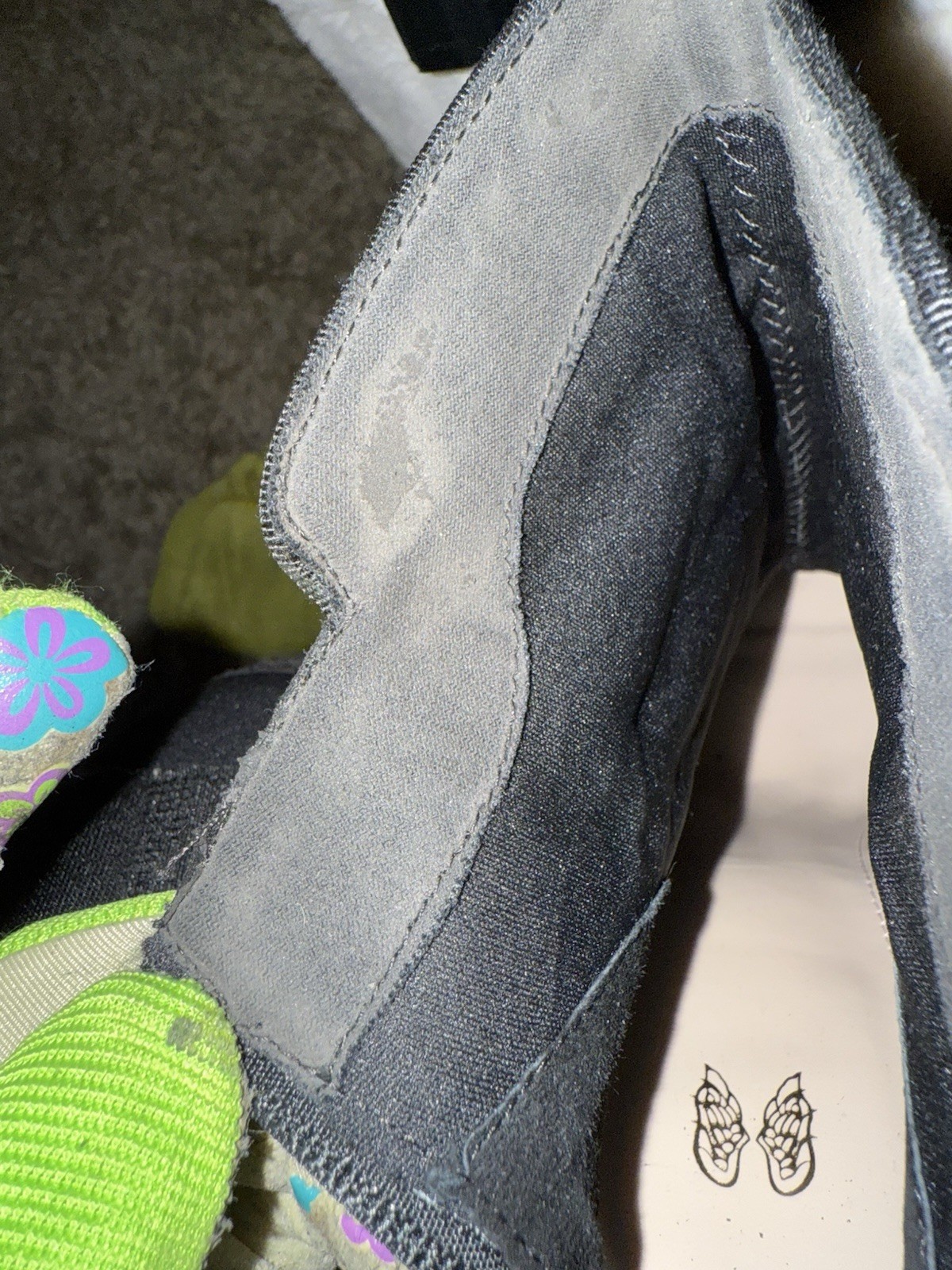 Angel Black Fur Ankle Bootie Round Toe Block Heel Zip Solid Size 9