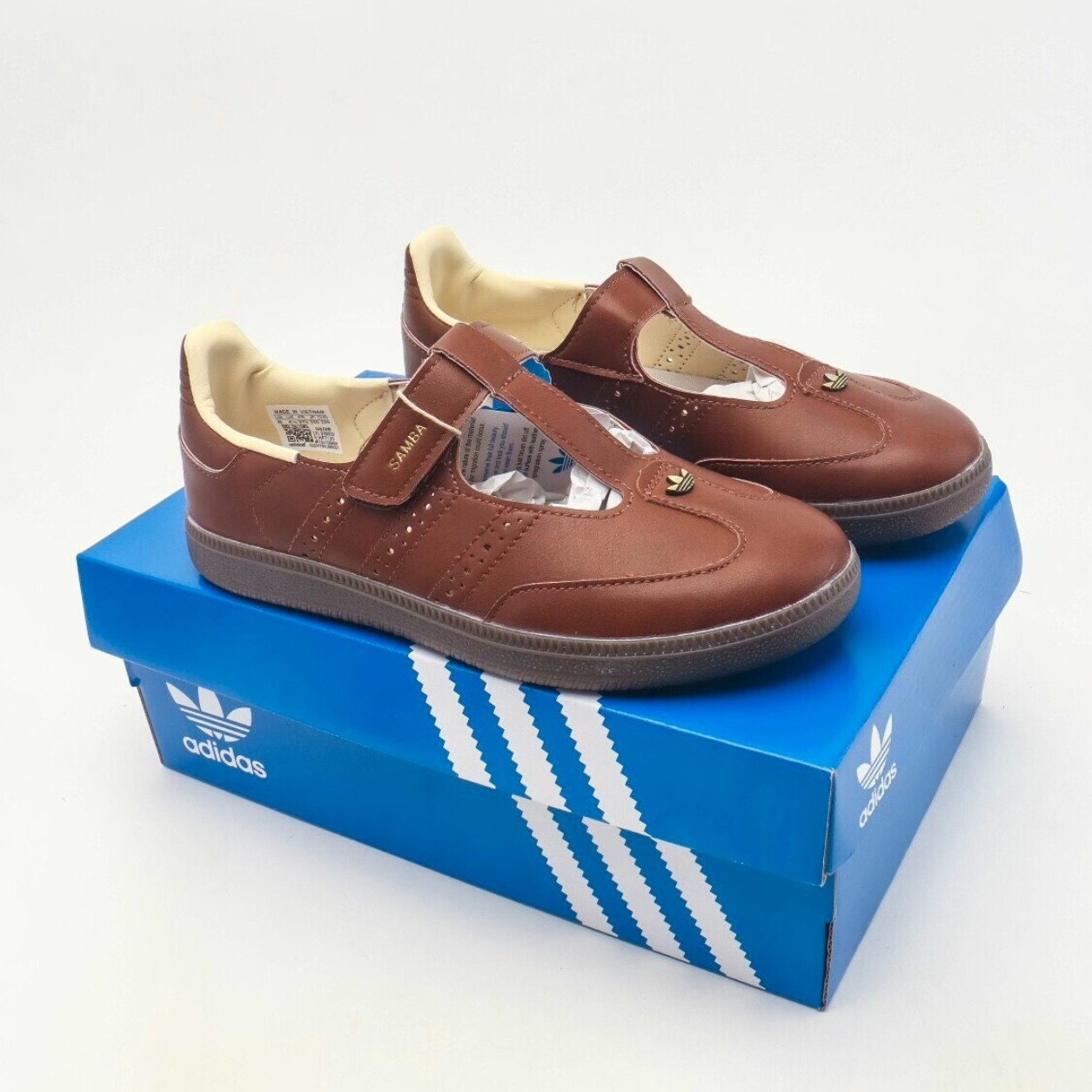Adidas Originals Samba Jane HP 7130 Brown Women Casual Sneakers Shoes New