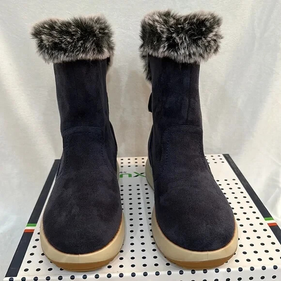Flexus by Spring Step Waterproof Winter Boots – Navy (EU 37/6-6.5) a545852